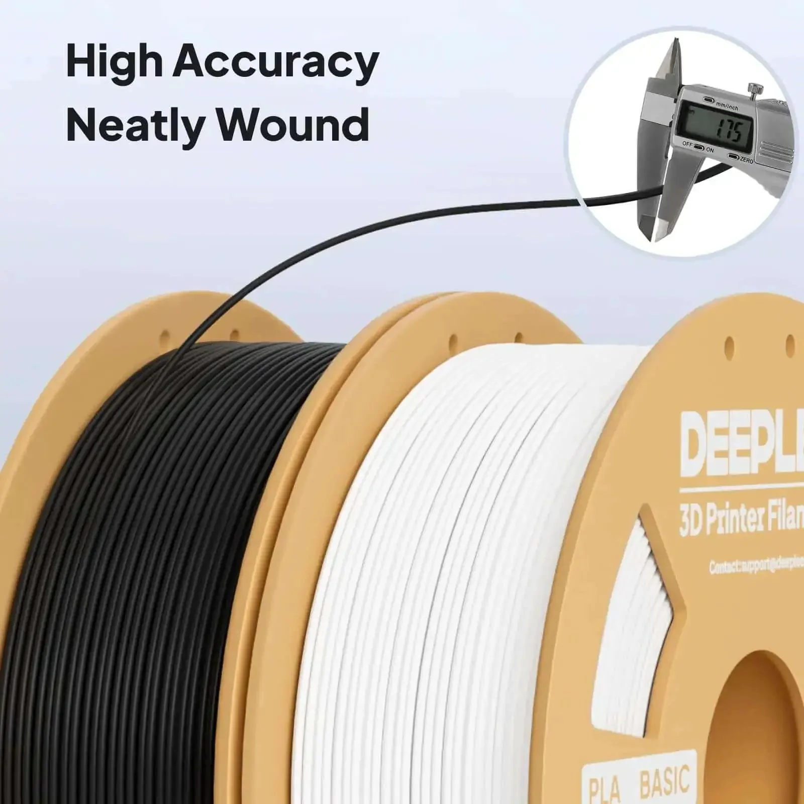 Plug And Play Beginner Friendly PLA Filament 1.75mm 1kg Spool For 3D Printing Black With High Detail And Smooth Extrusion 0.02mm Precision Neatly Wound To Prevent Clogging Fits Most FDM Printers - Image 6