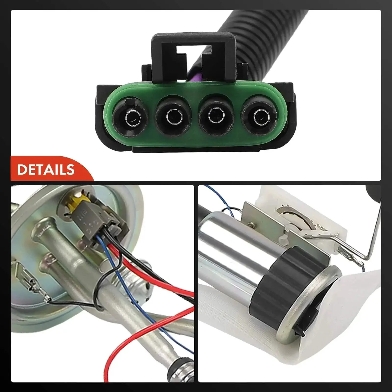 Plug And Play Electric Fuel Pump Assembly With Sending Unit For Buick LeSabre Park Avenue Oldsmobile 88 98 And Pontiac Bonneville V6 Three Point Eight Liter Gas Engine Replace 19111388 25027568 - Image 3