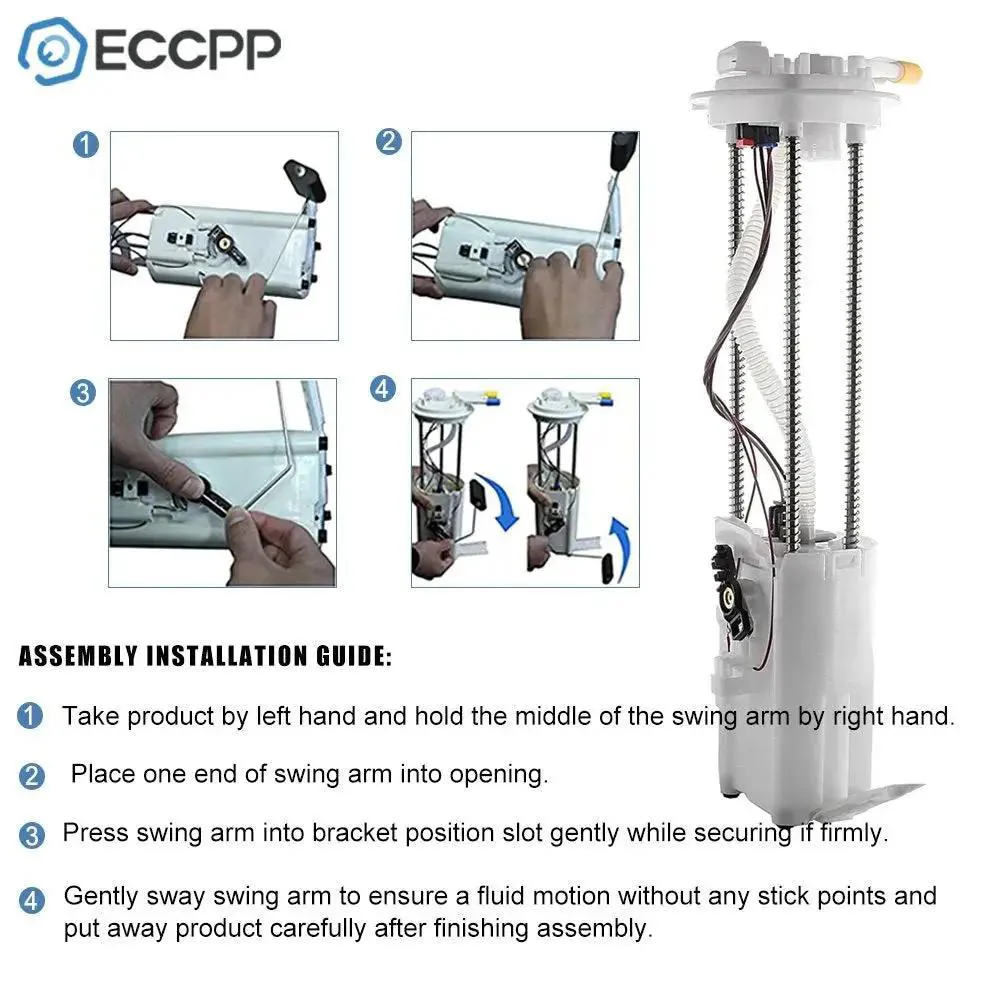 Plug And Play Electric Fuel Pump Module Assembly Replacement For Buick Park Avenue LeSabre Oldsmobile Aurora Pontiac Bonneville V6 3.8L V8 4.6L 1999 2000 2001 2002 2003 OEM E3518M - Image 4