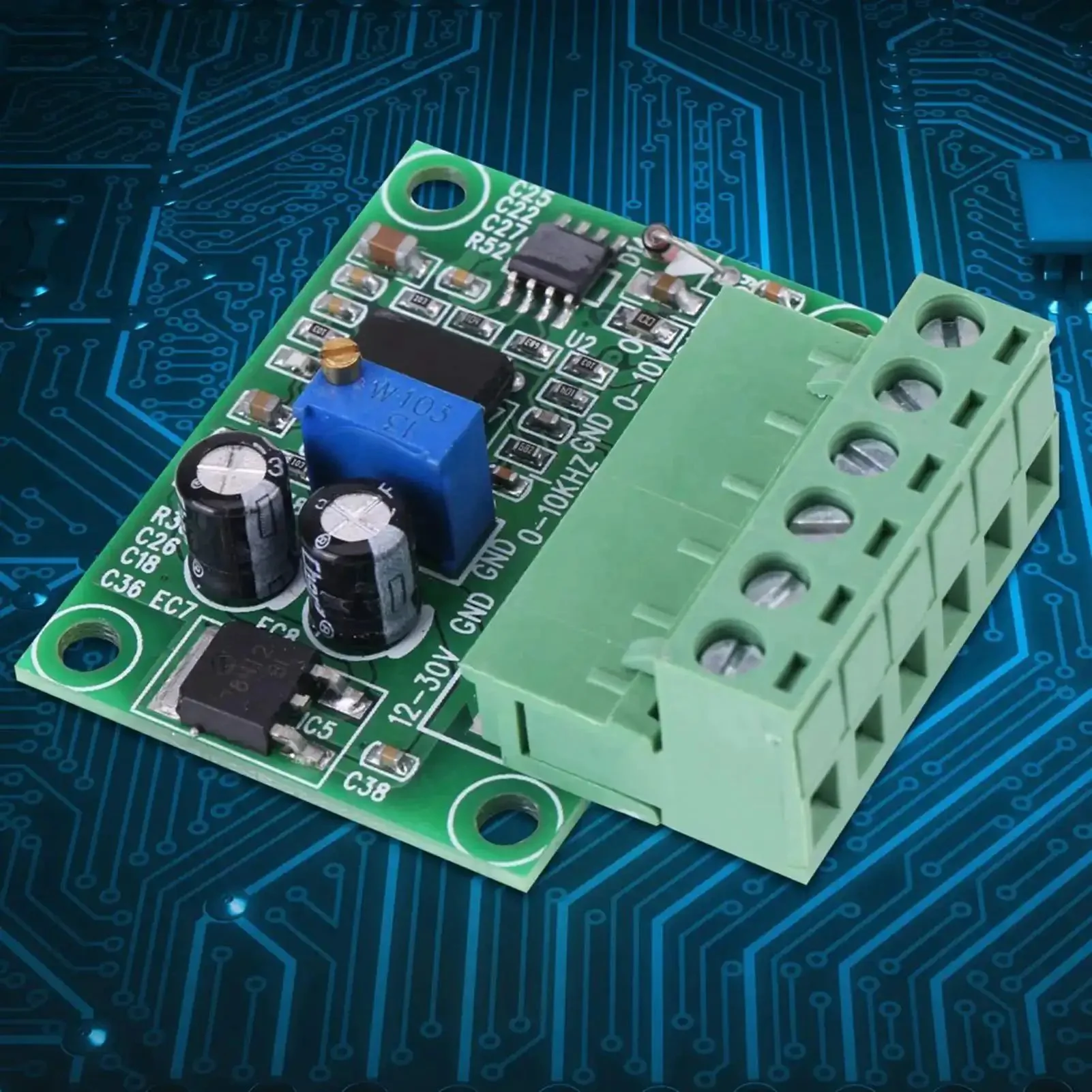 Plug And Play Frequency To Voltage Converter Module 0 To 10 kHz To 0 To 10 V Analog Output For PWM Control Of PLC And VFD Inverter Systems Digital Analog Converter Board With 5 mA Current Output - Image 5