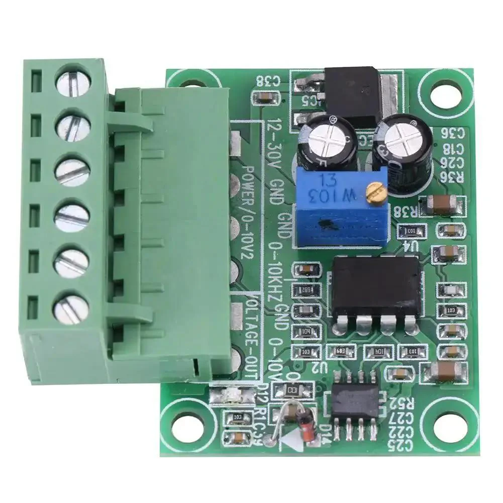 Plug And Play Frequency To Voltage Converter Module 0 Hz To 10 KHz 0 V To 10 V Digital To Analog Board For PLC And VFD Inverter PWM Control With Optical Isolation And Anti Interference 5V 12V 24V Input - Image 2