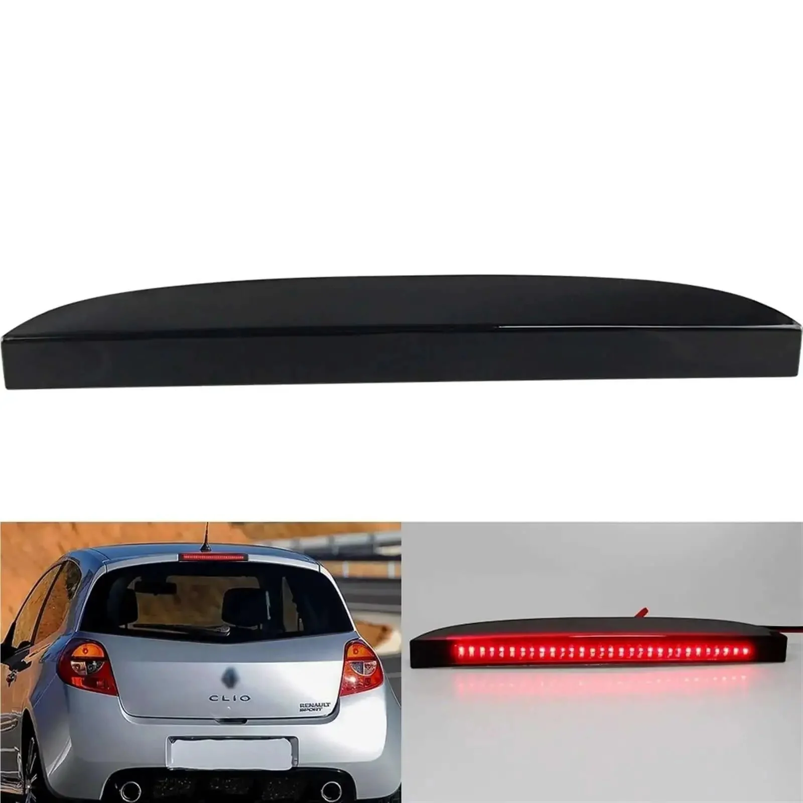 Plug And Play High Mount Third Brake Light Stop Lamp For Renault Clio Mk III Hatchback Or Box 2005 And Up And Renault Clio II 1998-2005 With LED Smoke Lens Durable Premium Quality Easy Install All Weather Tail Light Upgrade - Image 4