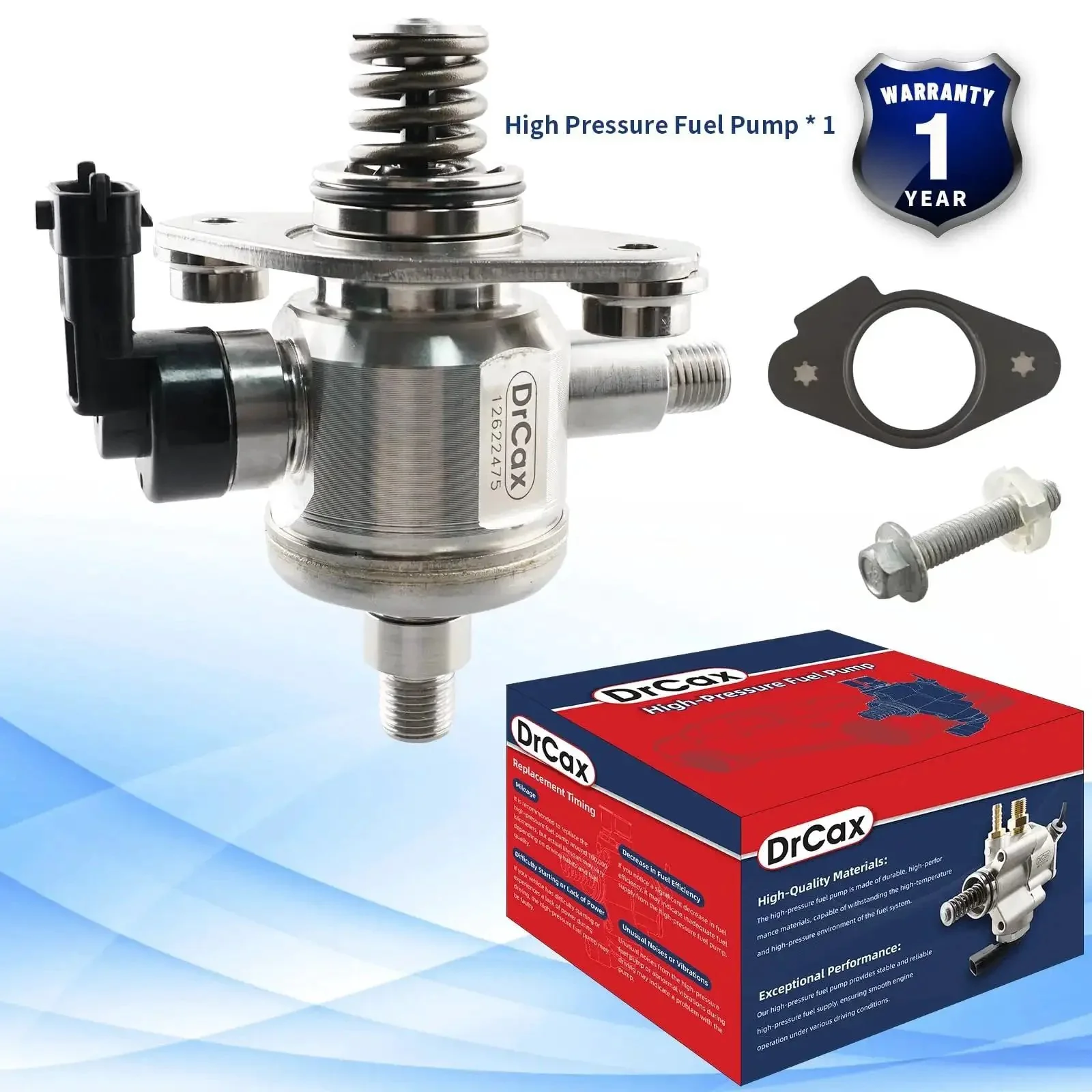 Plug-And-Play High Pressure Fuel Pump 12622475 Drop-In Replacement For Chevrolet Equinox, Traverse, Impala, Limited Camaro, GMC Terrain, Canyon, Buick Enclave, Cadillac SRX XTS CTS ATS 3.0L 3.6L V6 - Image 2