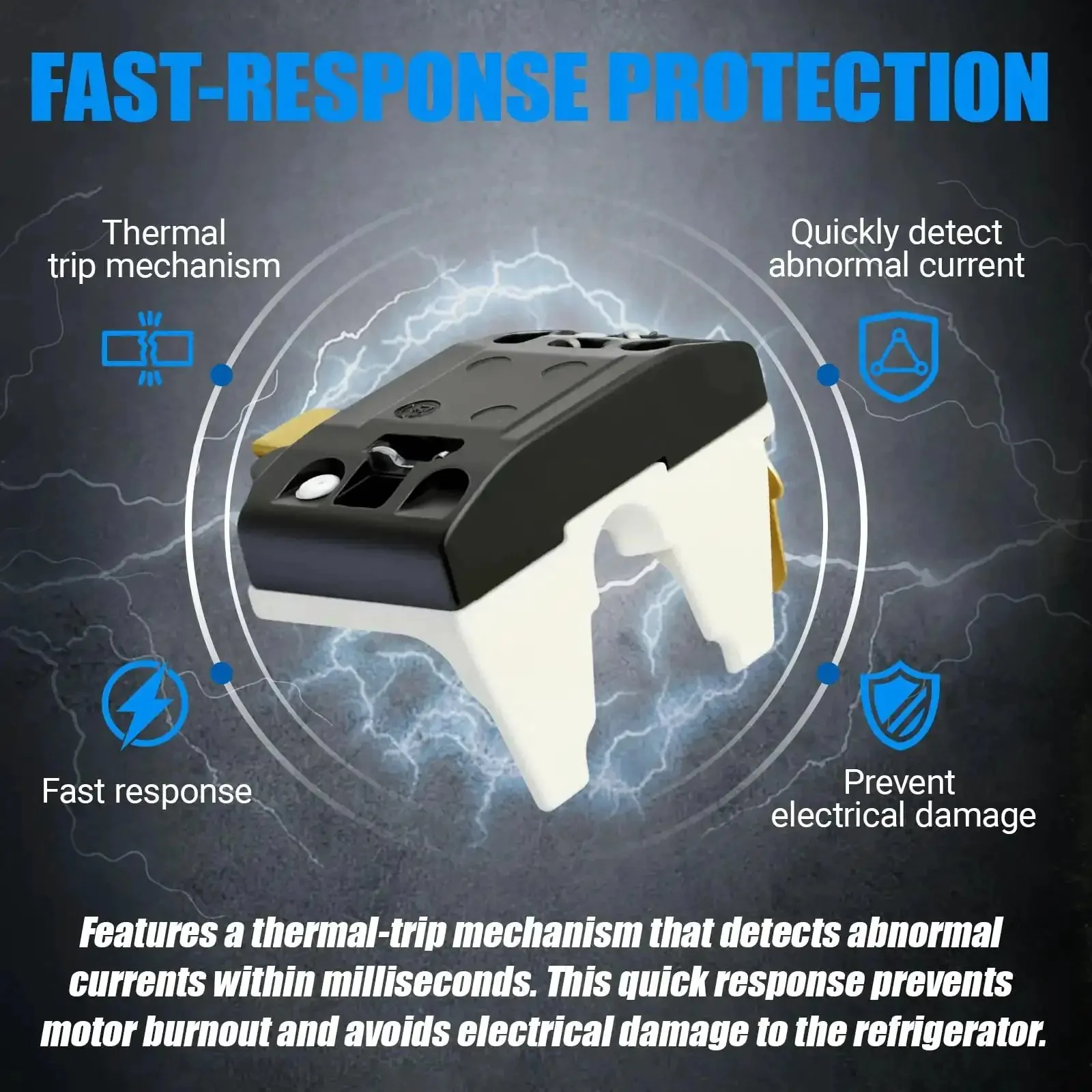 Plug And Play No Hassle Overload Relay Protector For Samsung Refrigerators Fits RF23J9011SG RF28JBEDBSR RF30KMEDBSR And Over 20 Compatible Models Replaces AP4334781 2025770 Durable Easy Install Cooling Part - Image 3