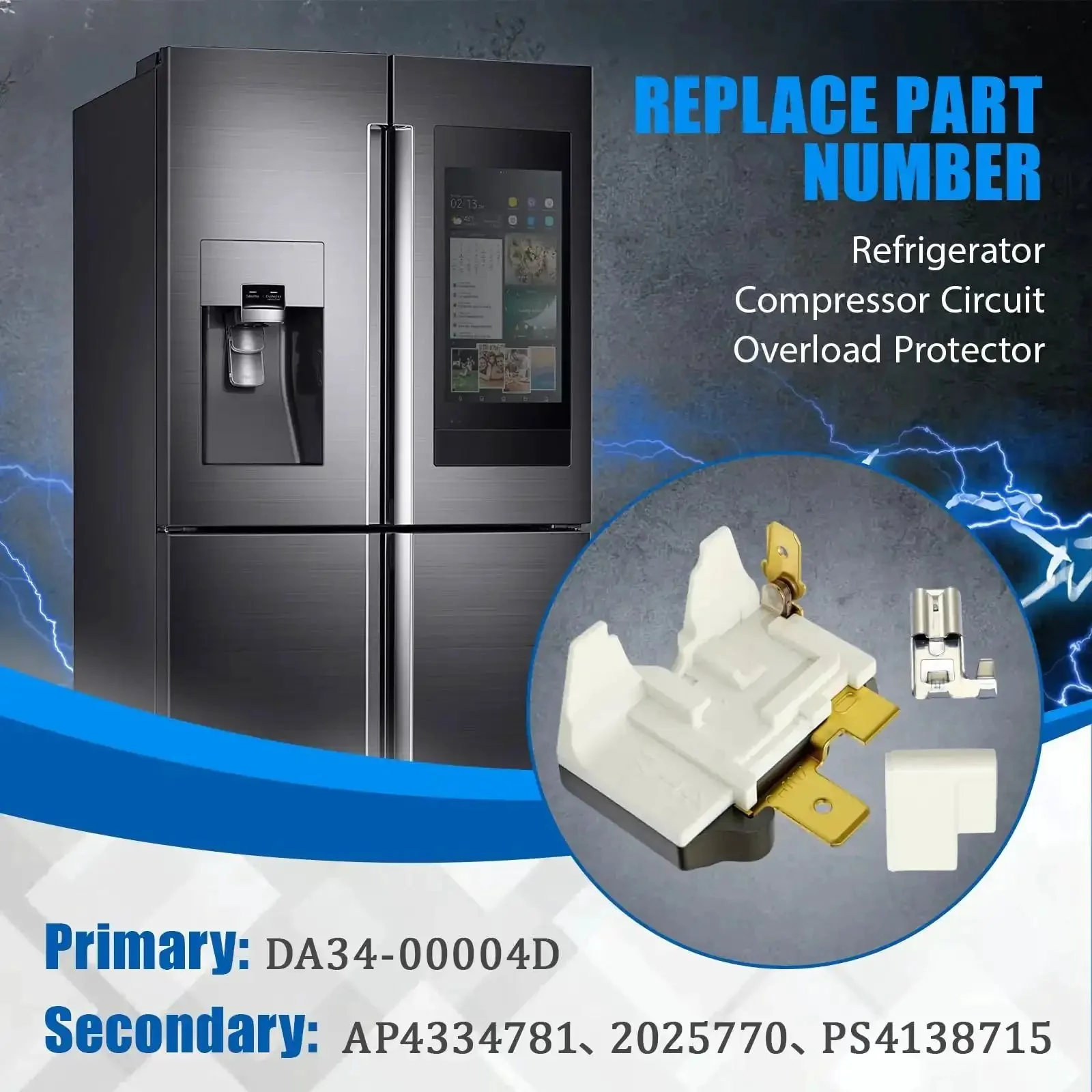Plug And Play No Hassle Overload Relay Protector For Samsung Refrigerators Fits RF23J9011SG RF28JBEDBSR RF30KMEDBSR And Over 20 Compatible Models Replaces AP4334781 2025770 Durable Easy Install Cooling Part - Image 5
