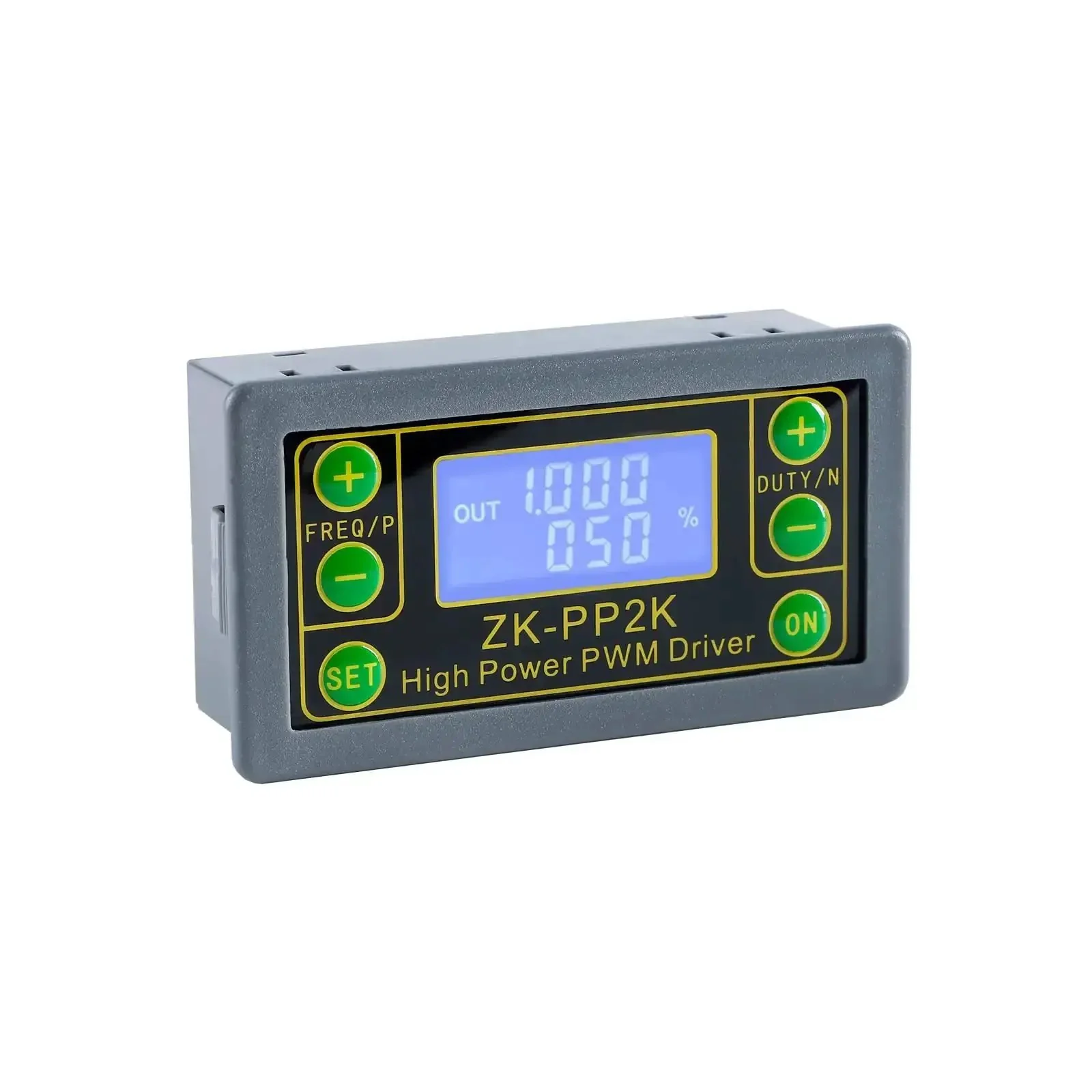 Plug-and-Play PWM Pulse Generator For Motor Speed Control With LCD Readout, 1Hz To 150KHz Frequency Range, Swappable PWM Or Pulse Mode, Adjustable Driver Module, 3.3V To 30V Supply, DIY Friendly, High Power Signal Generator