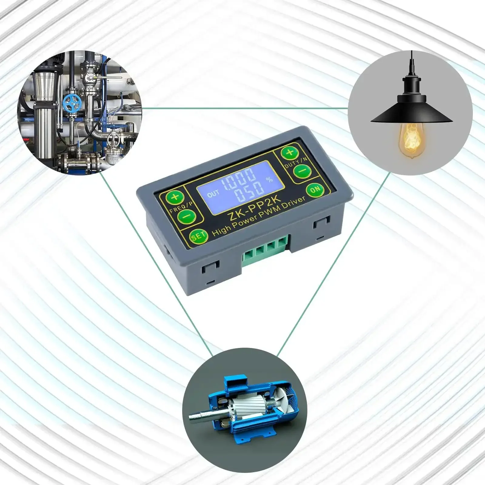 Plug-and-Play PWM Pulse Generator For Motor Speed Control With LCD Readout, 1Hz To 150KHz Frequency Range, Swappable PWM Or Pulse Mode, Adjustable Driver Module, 3.3V To 30V Supply, DIY Friendly, High Power Signal Generator - Image 3