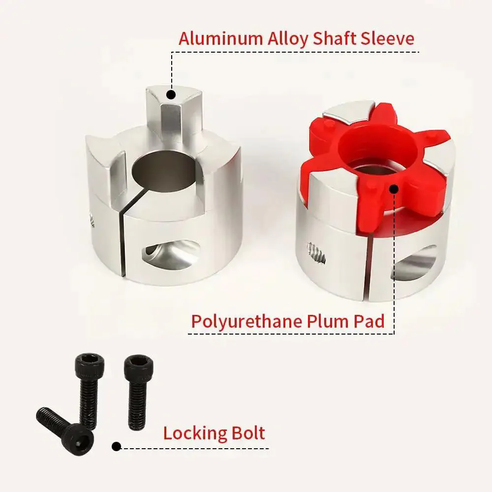 Plum 6Mm To 12Mm Flexible Shaft Coupling Spider Coupler, 30Mm Diameter, 35Mm Length Heavy Duty Aluminum Motor Connector With Polyurethane Vibration Damping For 3D Printers CNC Machines And Servo Stepped Motors - Image 6