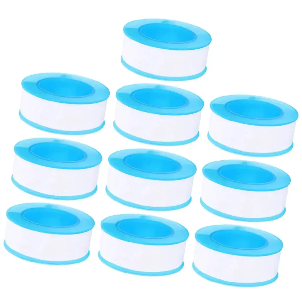 Plumber Grade PTFE Thread Tape 10 Rolls For Pipe Threads Water Tight Sealant High Temperature Resistant Flexible Durable Waterproof Leak Prevention Easy To Use On All Thread Types