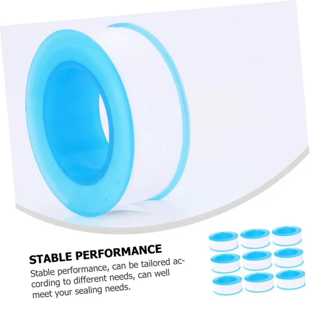 Plumber Grade PTFE Thread Tape 10 Rolls For Pipe Threads Water Tight Sealant High Temperature Resistant Flexible Durable Waterproof Leak Prevention Easy To Use On All Thread Types - Image 6