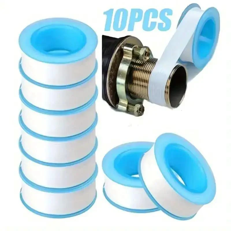 Plumbing Pro Thread Seal Tape For Leaks, PTFE Pipe Sealant Tape For Water Lines, Half Inch Thread Seal, Leak Proof, Durable And Flexible, 10 Roll Pack For Home And Commercial Use - Image 2
