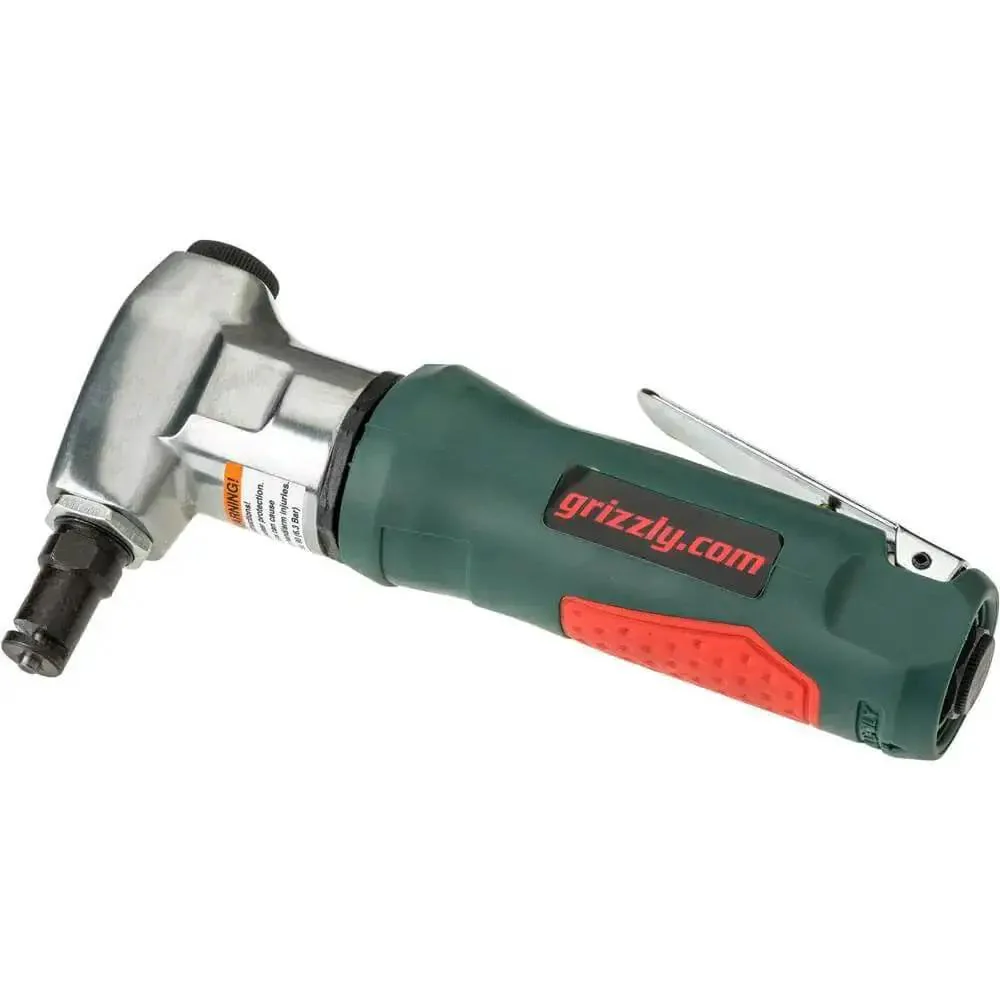 Pneumatic Nibbler For Sheet Metal With Lightweight Aluminum Housing, Cuts Up To 16 Gauge Steel, Burr Free Edge Finish, Adjustable Die For Various Cutting Profiles, A Real Workhorse For Auto Body And Fabrication
