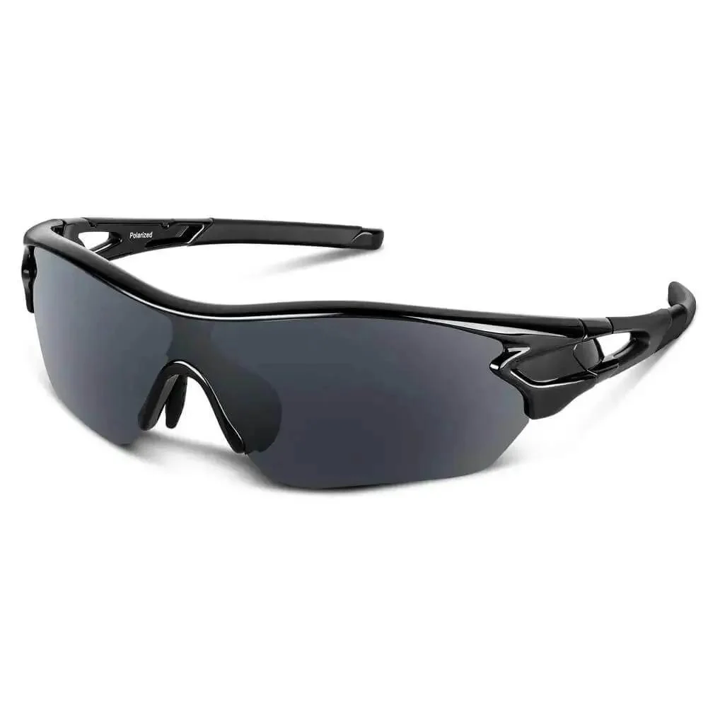 Polarized Sports Sunglasses For Men Women And Youth With TAC Lenses And TR90 Frame Built To Last Scratch Resistant Unbreakable UV Protection 99 Point 9 Ride Ready For Cycling Running Driving Fishing Golf Motorcycling And Outdoor Adventures