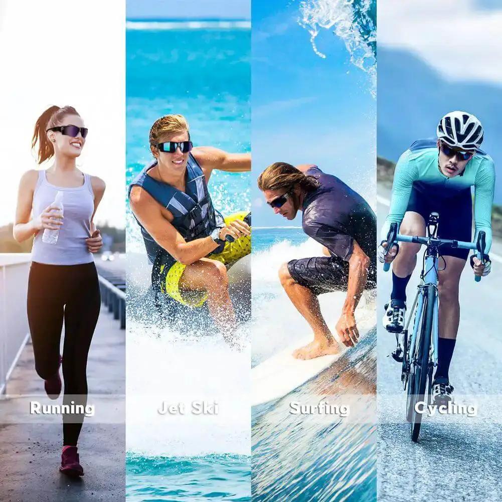 Polarized Sports Sunglasses For Men Women And Youth With TAC Lenses And TR90 Frame Built To Last Scratch Resistant Unbreakable UV Protection 99 Point 9 Ride Ready For Cycling Running Driving Fishing Golf Motorcycling And Outdoor Adventures - Image 3