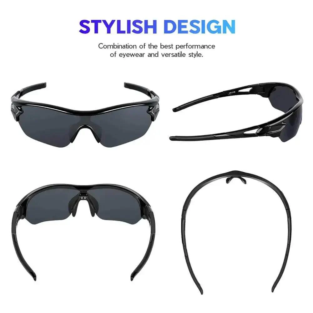Polarized Sports Sunglasses For Men Women And Youth With TAC Lenses And TR90 Frame Built To Last Scratch Resistant Unbreakable UV Protection 99 Point 9 Ride Ready For Cycling Running Driving Fishing Golf Motorcycling And Outdoor Adventures - Image 7