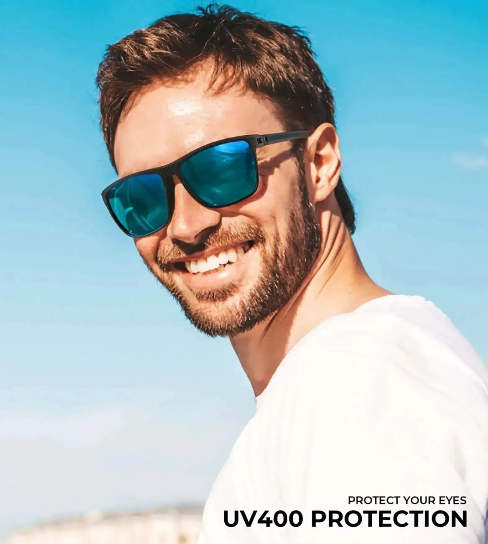 Polarized Sunglasses For Men With UV400 Protection, Lightweight And Durable, Built For Driving, Fishing, And Golf, Clear Vision All Day Comfort In Black Ice Blue Or Red - Image 9
