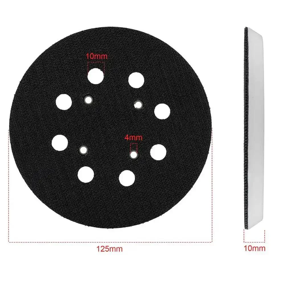 Polishing Pad Backing Pad And Sanding Disc Holder Kit For 5 Inch 125mm Polisher Compatible With PEX 300 AE 400 AE 4000 AE Polisher Spare Part Accessory For Buffing Finishing Auto Detailing And Workshop Use - Image 2
