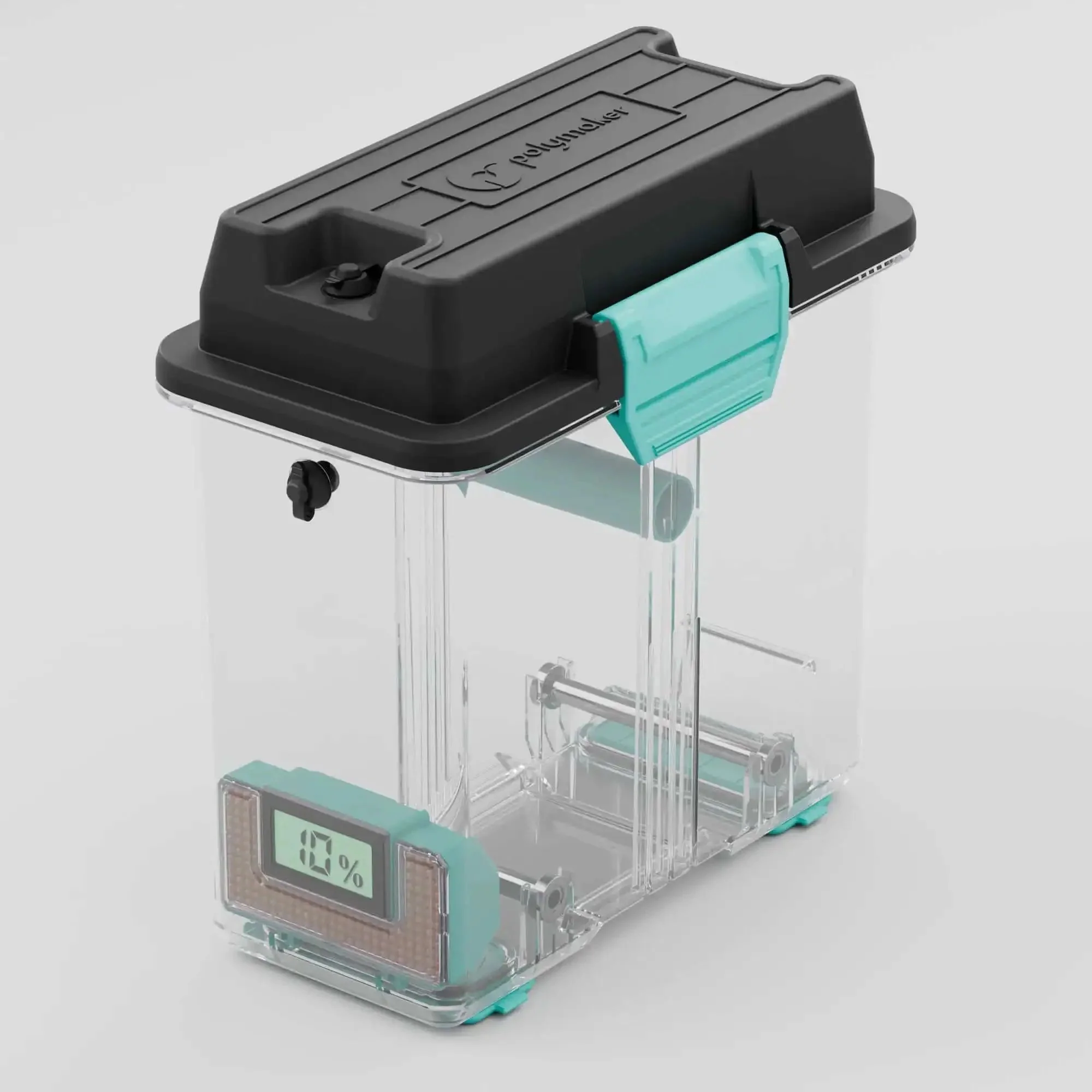 PolyDryer Box 3D Printing Filament Storage And Continuous Sealing System For Moisture And Dust Protection Fits 1.75mm And 2.85mm Filaments Like PLA ABS PETG PA Nylon TPU PVB Keeps Filament Fresh Between Prints