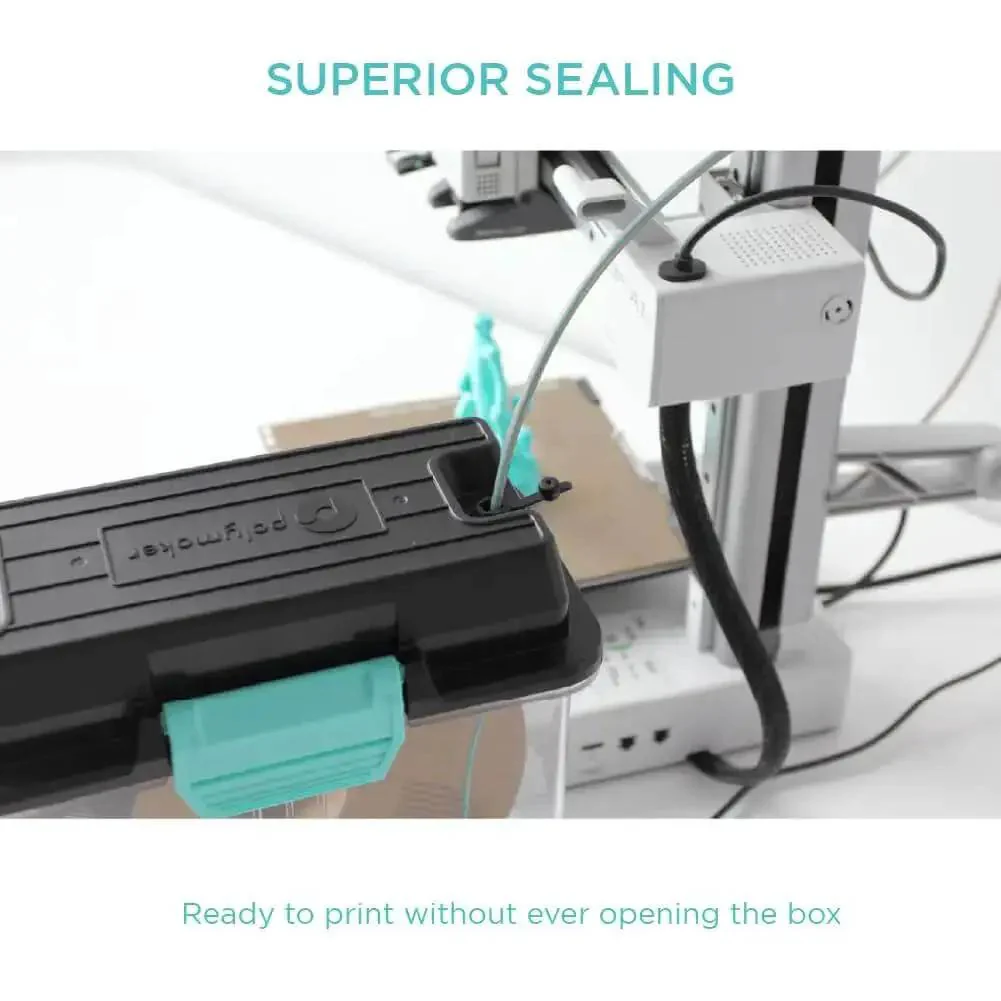 PolyDryer Box 3D Printing Filament Storage And Continuous Sealing System For Moisture And Dust Protection Fits 1.75mm And 2.85mm Filaments Like PLA ABS PETG PA Nylon TPU PVB Keeps Filament Fresh Between Prints - Image 9