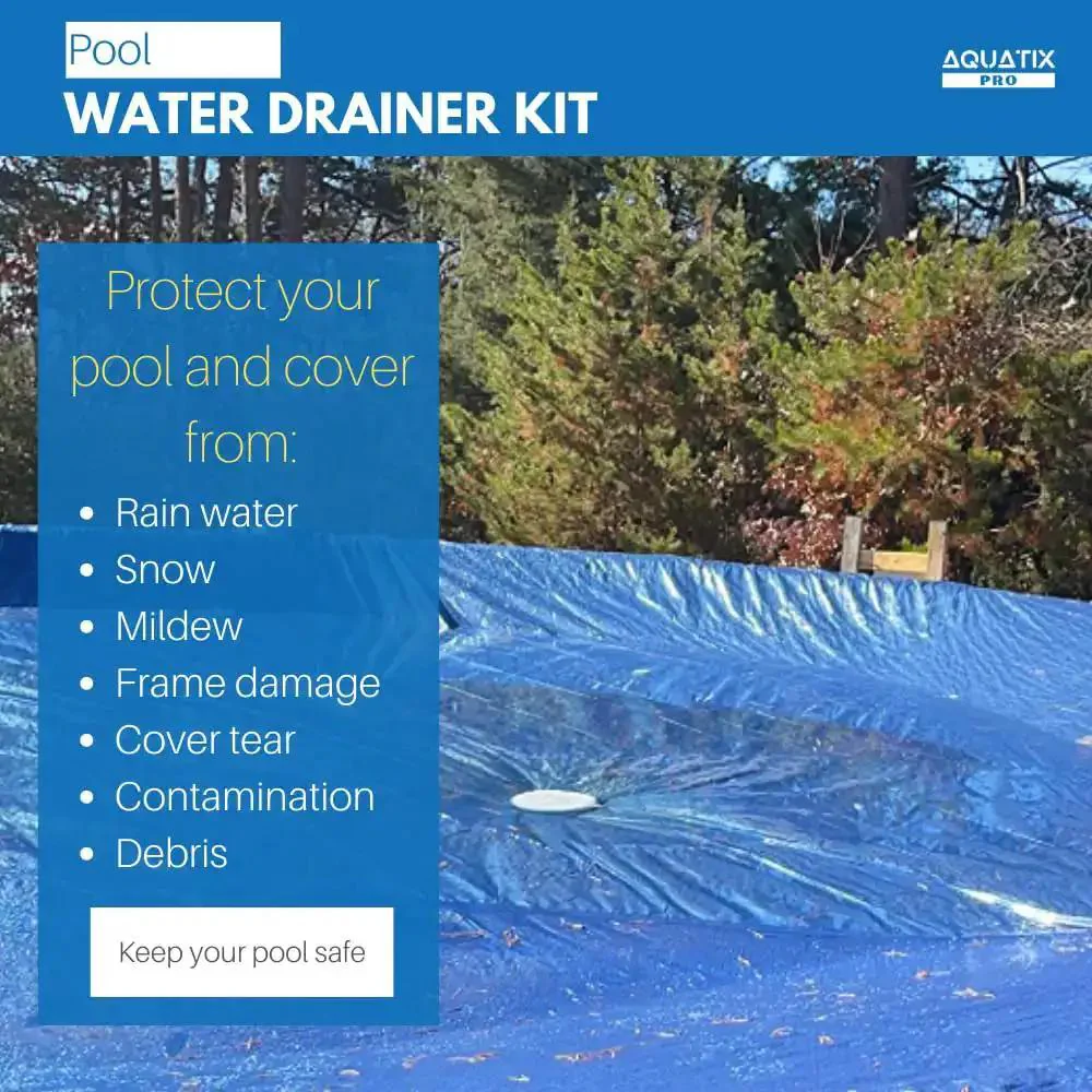 Pool Cover Drainer Kit For Above Ground Pools Premium Siphon With 16 Feet Hose And Pump Quick And Easy Water Drainage For All Coverings One Year Warranty - Image 6