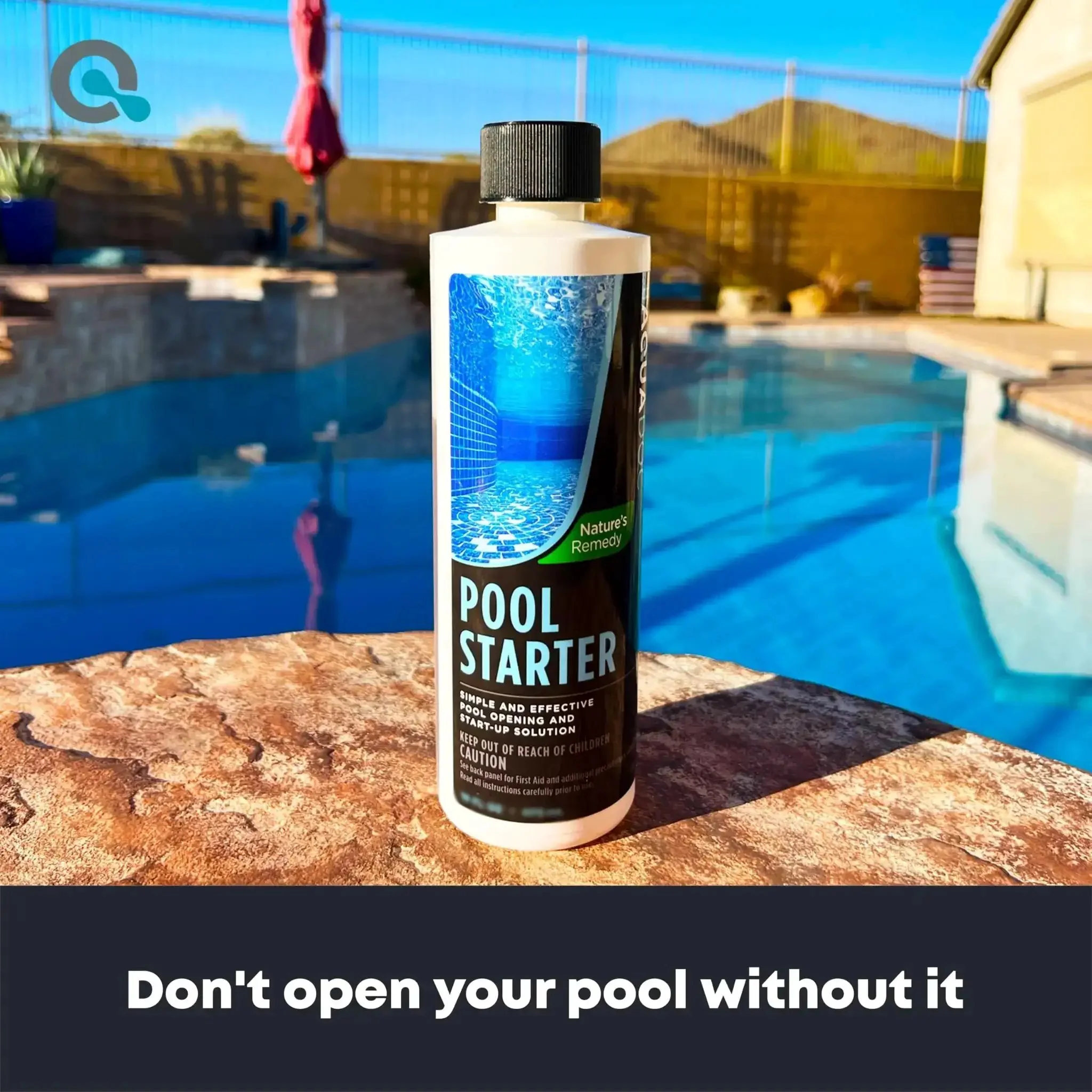 Pool Opening Starter Kit With Enzyme For Above Ground And Inground Pools, 32oz Treats Up To 30,000 Gallons, Easy Peasy Start Up For Spring, USA Made Pool Chemicals For Quick Debris Cleanup And Crystal Clear Water - Image 8