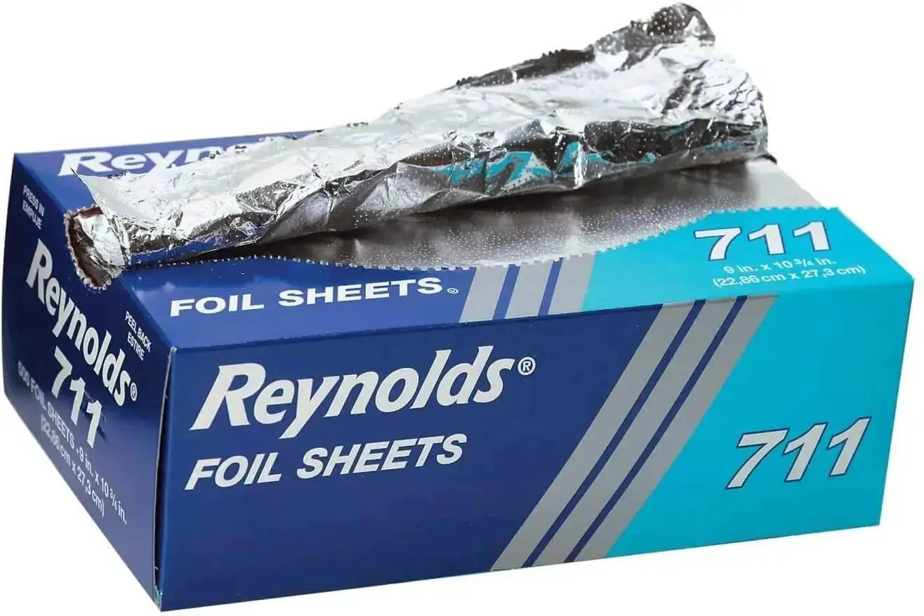 Pop Up Interfolded Aluminum Foil Sheets In Silver, 500 Count Box, Great For Wrapping Food, Grilling And Freezer Storage, Heat Resistant And Disposable Kitchen Must Have - Image 2