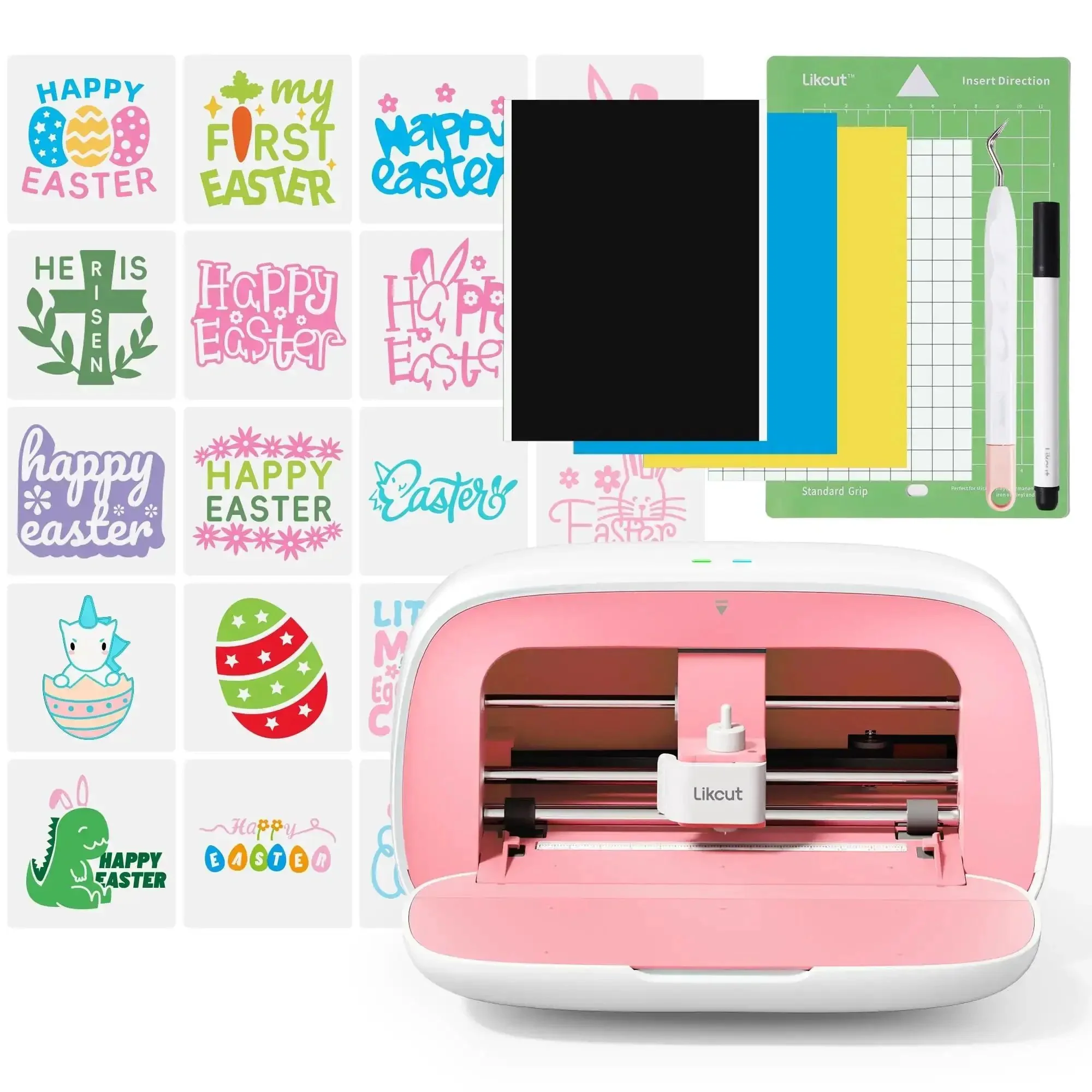 Portable DIY Vinyl Cutter Machine With Smart Cutting Tech For Crafters, Glee S501 Upgrade, Easy Sticker Decal Maker For Resin Charms, Arts And Crafts, Party Supplies, And Labeling Projects