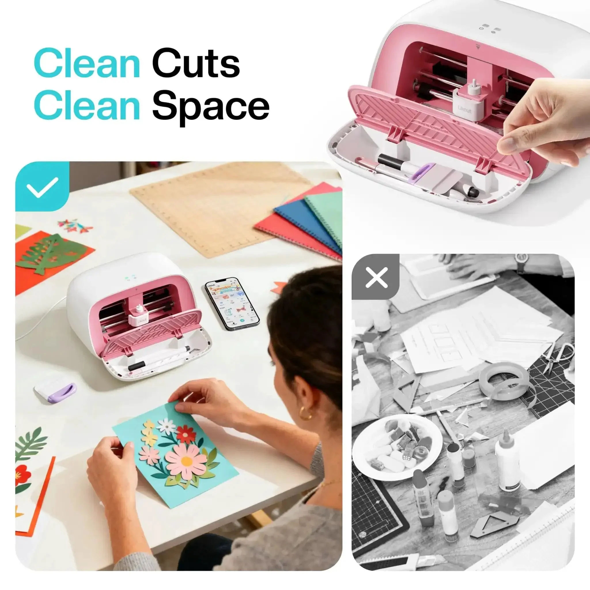 Portable DIY Vinyl Cutter Machine With Smart Cutting Tech For Crafters, Glee S501 Upgrade, Easy Sticker Decal Maker For Resin Charms, Arts And Crafts, Party Supplies, And Labeling Projects - Image 6
