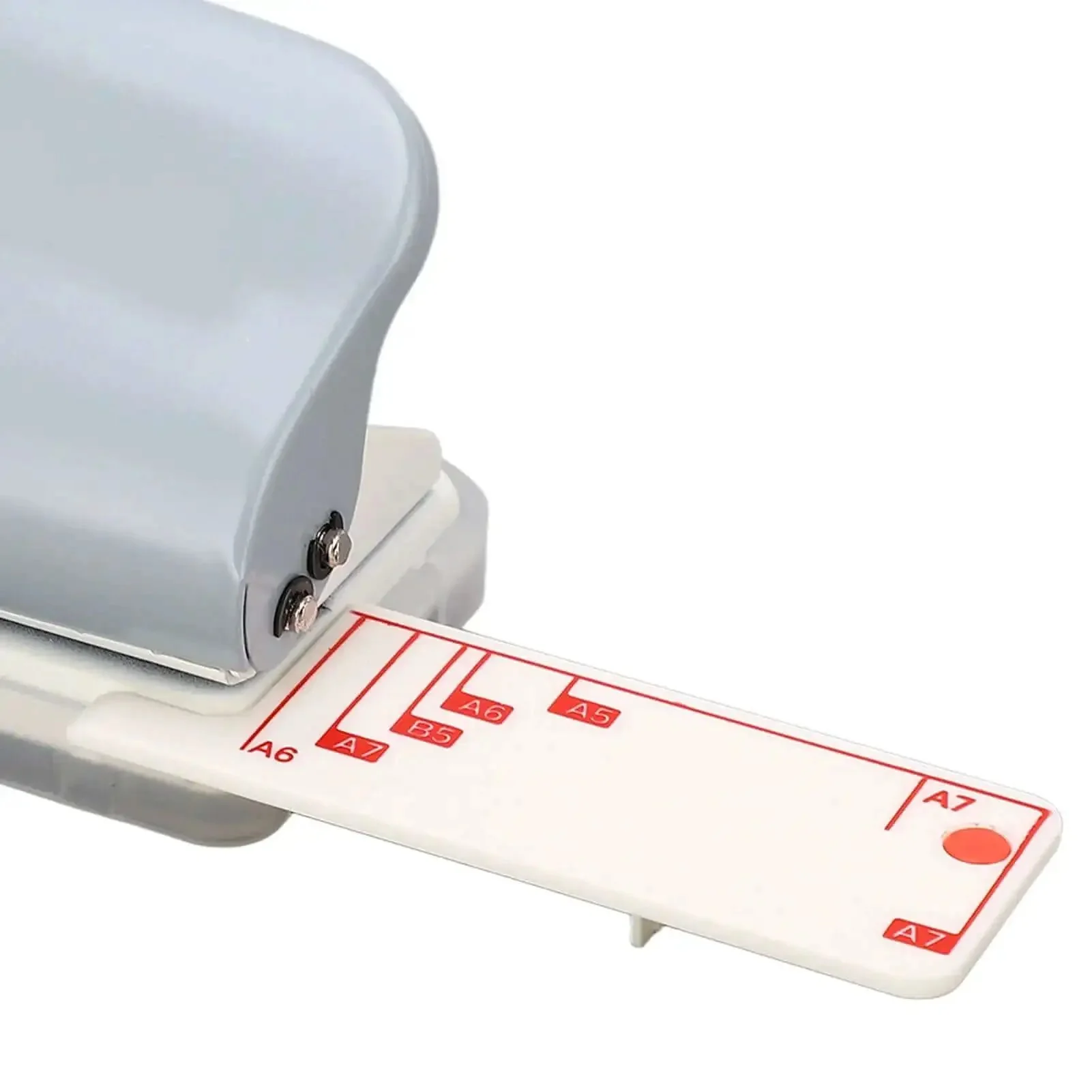 Portable Handheld 3 Hole Punch for A4 B5 A5 A6 A7 Paper with 5 Sheet Capacity Metal Hole Puncher With Positioning Post Sturdy ABS and Iron Construction Ideal for Loose Leaf Scrapbooks Binders and Office Projects - Image 3