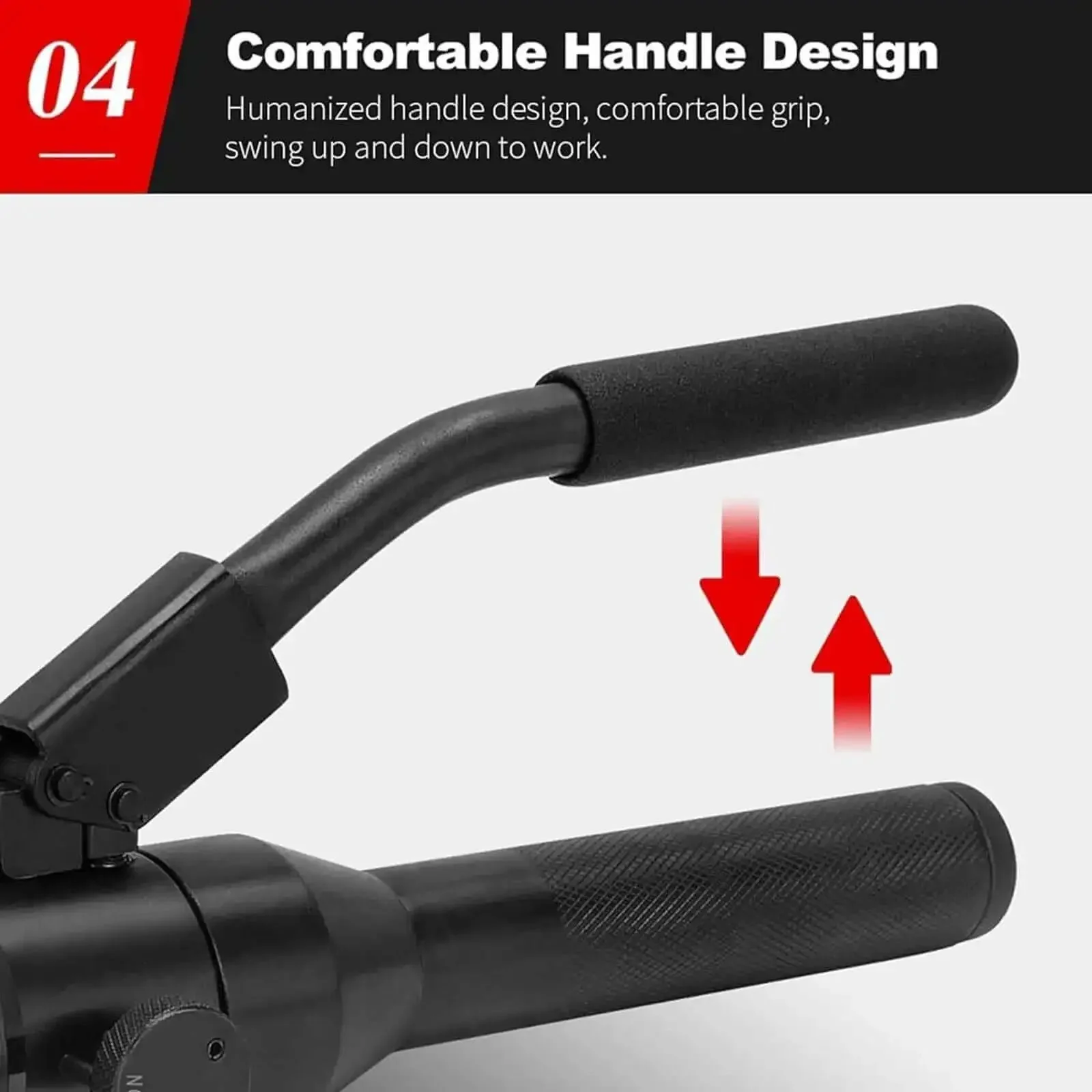 Portable Manual Hydraulic Hole Punch Kit With Six Dies, 360 Degree Rotating Conduit Hole Cutter Set, Knockout Punch Driver For Distribution Boxes And Metal Sheets, Easy To Use, Durable Black Finish - Image 3