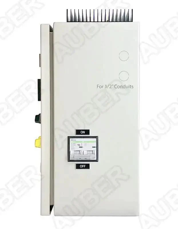 Powder Coating Oven Control Panel With Light And Fan Control 240V 75A 18000W Heavy Duty Wall Mount Enclosure With Pro Grade Dual Line PID Temperature Controller Dual Line Timer Oven Probe High Temp Sensor And Side Mount Breaker - Image 3