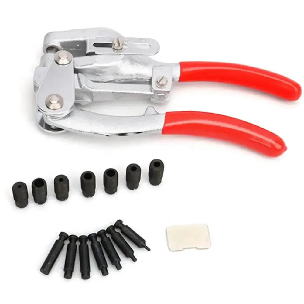 Power Punch Pliers Hand Held Metal Punch Kit For Sheet Metal Hole Punches Manual Punch Set With Adjustable Depth 6 To 41 mm Precise Holes Pro Grade Handy Tool For Thin Iron Plates Ceiling Construction And Decor - Image 5