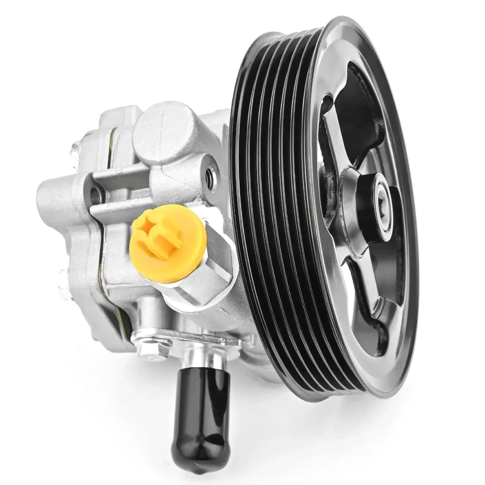 Power Steering Pump With Pulley Direct Fit For 2007 To 2012 Dodge Caliber 1.8L 2.0L 2.4L And 2007 To 2017 Jeep Patriot Compass 2.0L 2.4L Replacement Easy Install Quiet Operation Smooth Steering - Image 4