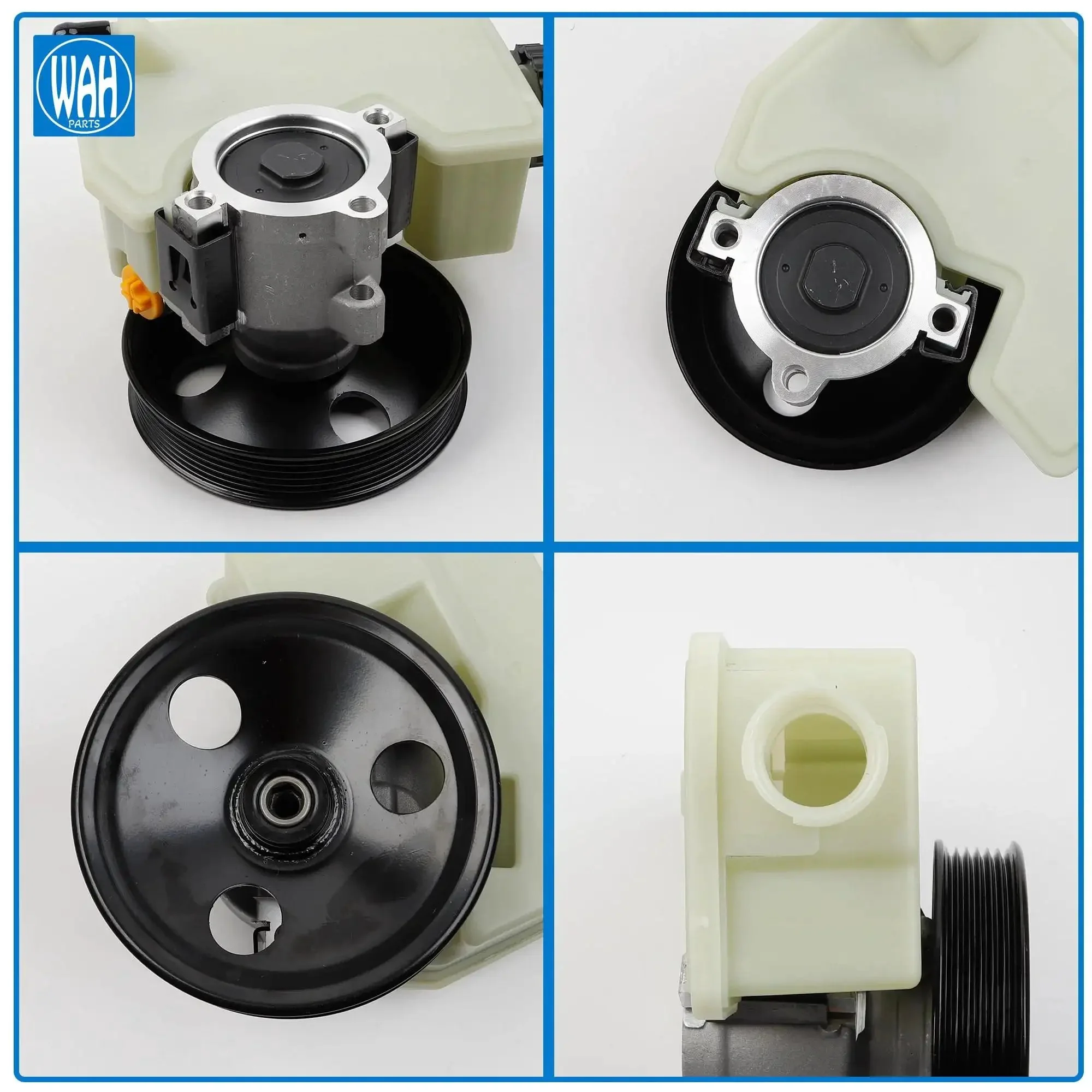 Power Steering Pump With Pulley For Jeep Liberty 2002 2003 2004 2005 2006 V6 3.7L Beefed Up Replacement Easy Install Durable Steering Part Compatible With 2064610 9664610 52088710AA 4892371AA 73375141 Smooth Steering - Image 3