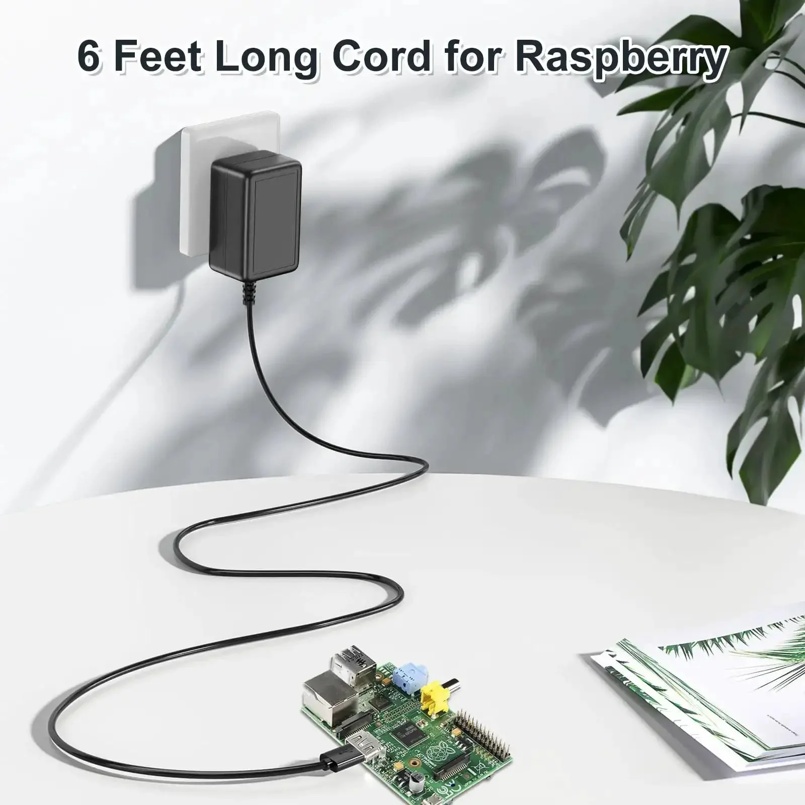 Power Supply 5V 3A Micro USB AC Adapter With A Beefy 6 Feet Cord For Pi 3 Model B B Plus 2 Model B A A Plus Zero And Android Tablets Great For Projects With Stable 5V Power Output And Global 100 240V Input - Image 7