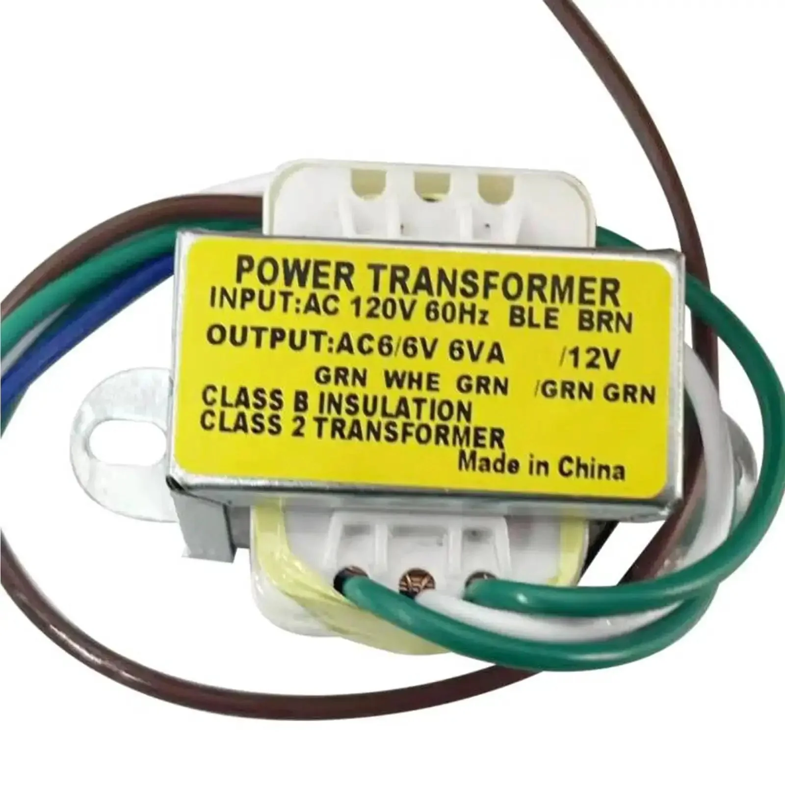 Power Transformer Workhorse 120V AC Input To 6V-0V-6V And 12V Dual Output Center Tap 6VA Class 2 Replacement For Emergency Lights LED Pilot Lamps Radios And Small Electrical Projects