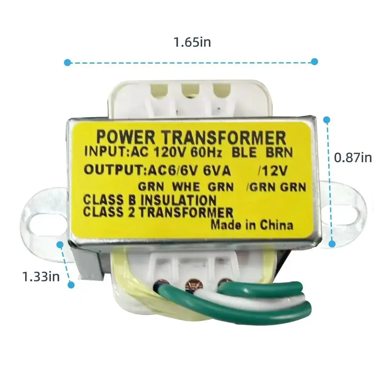 Power Transformer Workhorse 120V AC Input To 6V-0V-6V And 12V Dual Output Center Tap 6VA Class 2 Replacement For Emergency Lights LED Pilot Lamps Radios And Small Electrical Projects - Image 6