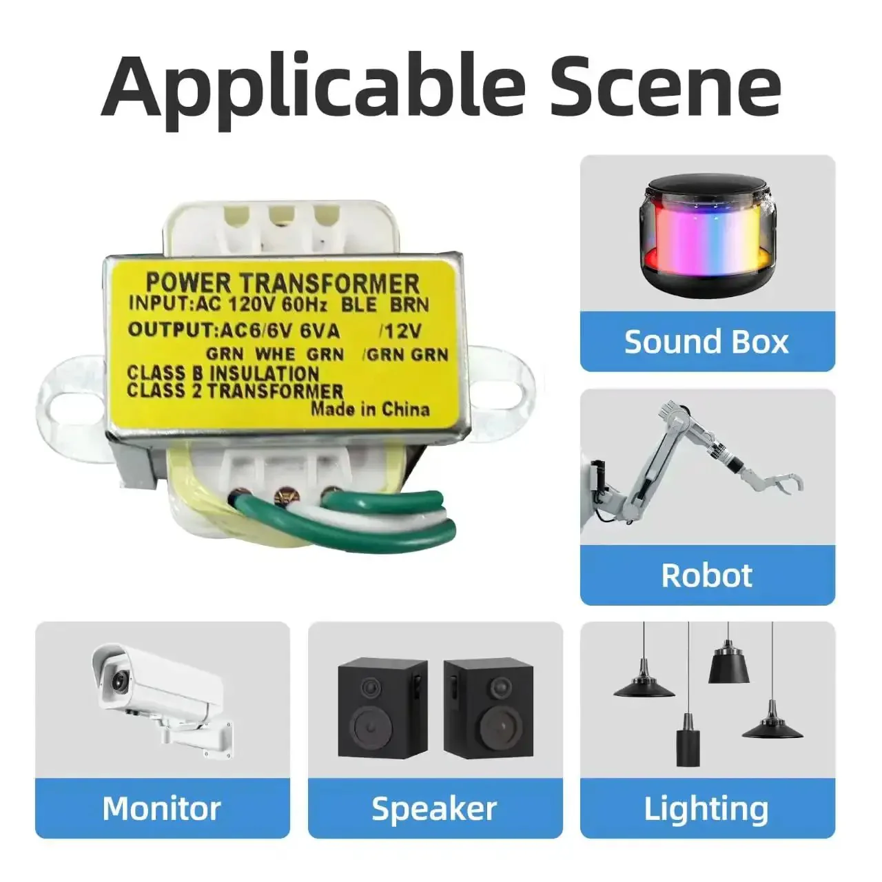 Power Transformer Workhorse 120V AC Input To 6V-0V-6V And 12V Dual Output Center Tap 6VA Class 2 Replacement For Emergency Lights LED Pilot Lamps Radios And Small Electrical Projects - Image 7