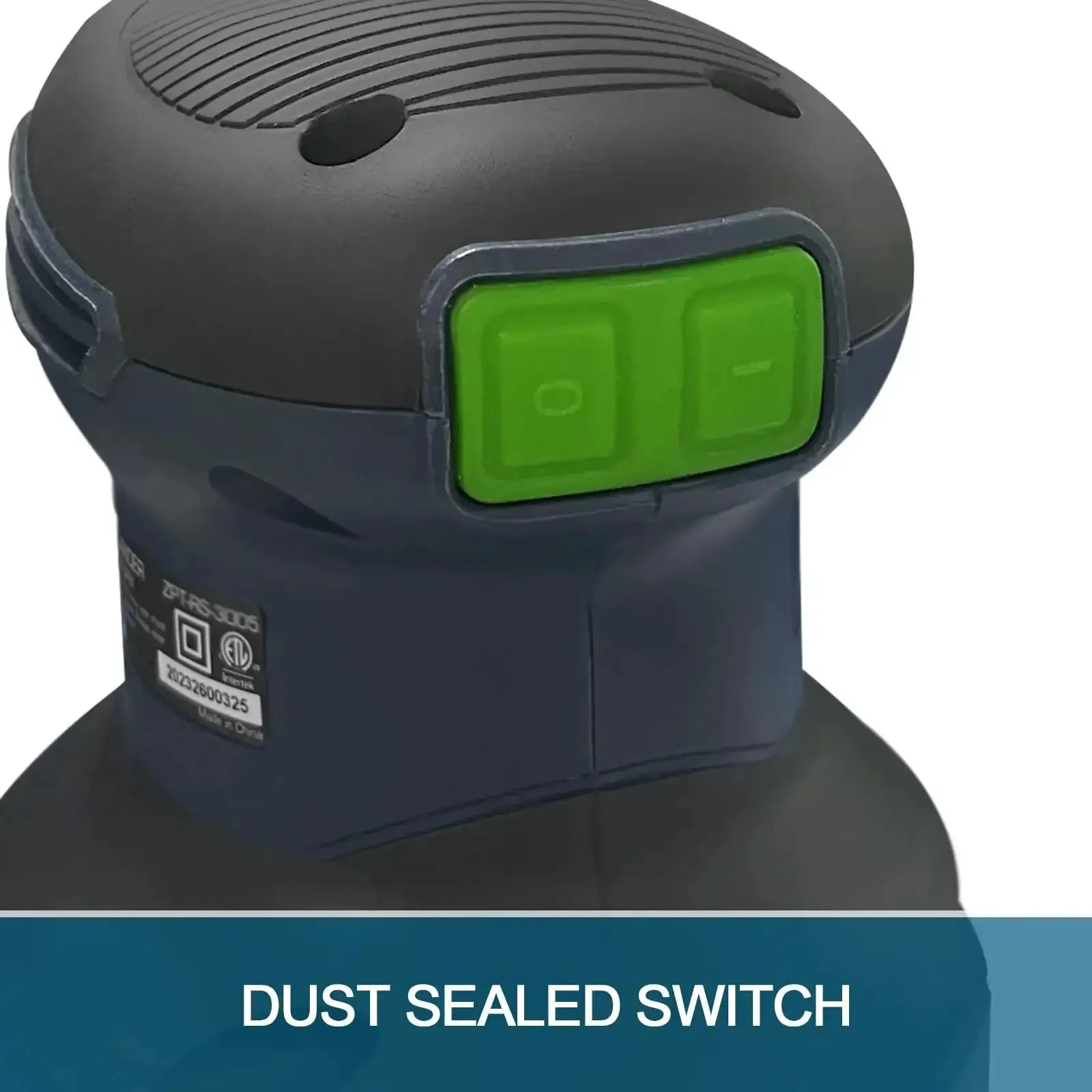 Powerful 3 Amp Random Orbital Palm Sander With Variable Speed From 5000 To 12000 OPM Cyclonic Dust Box Vacuum Adapter And Comes With 12 Pack 5 Inch Sandpapers For A Slick Finish - Image 6