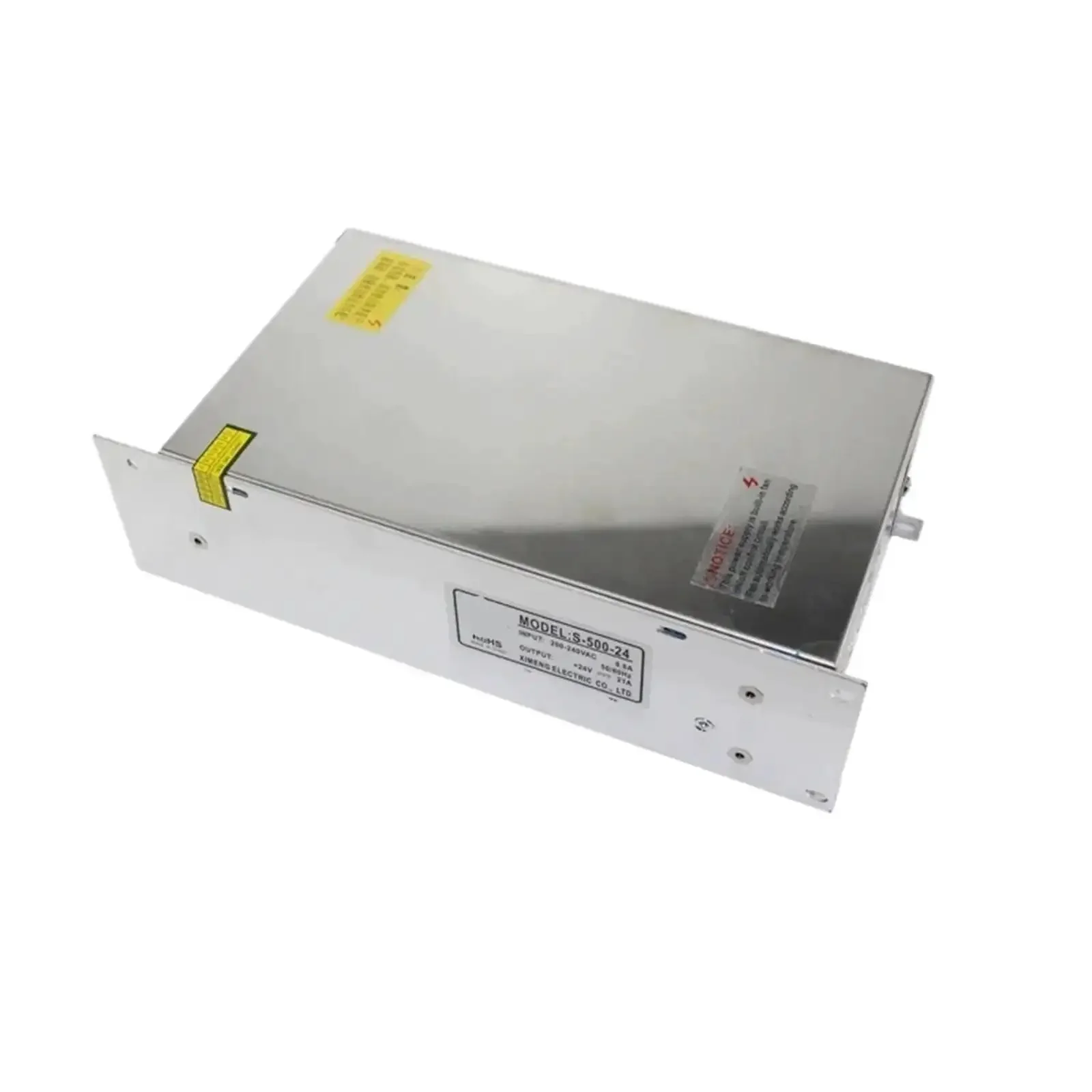 Powerful 500W 24V 20A Single Output Switch-Mode Power Supply LED SMPS Driver With Stable Regulation And Overload Protection For High-Performance LED Strips Modules Signage And Lighting Projects S-500-24