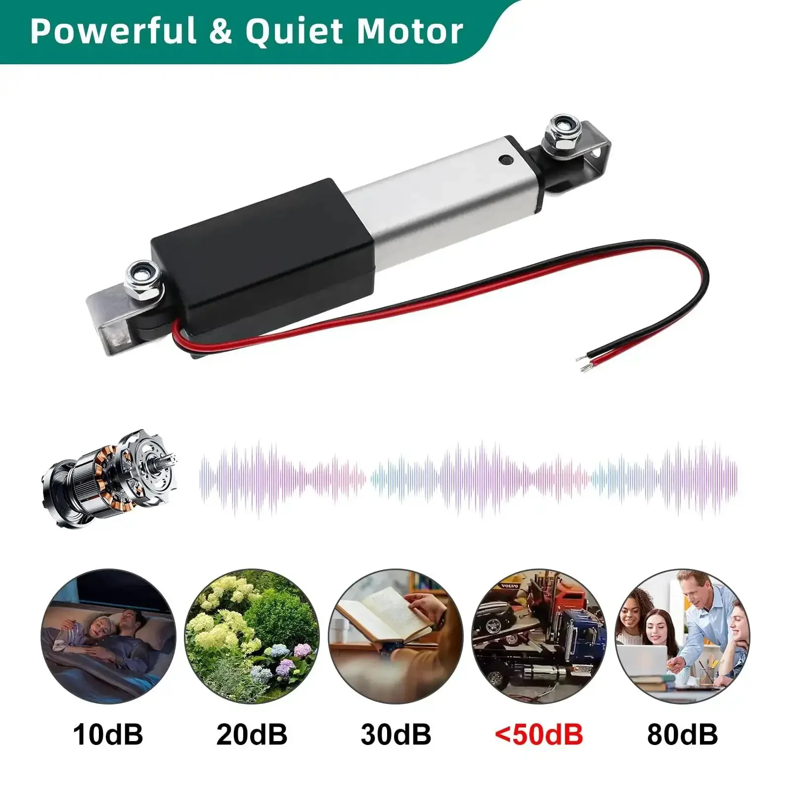 Powerful 75mm 20N Mini Linear Actuator 12V High Speed 1.2 Inches Per Second 4.5lb Load 3 Inch Stroke Includes Mounting Brackets For Robotics And Home Automation Compact Durable Electric Motion - Image 5