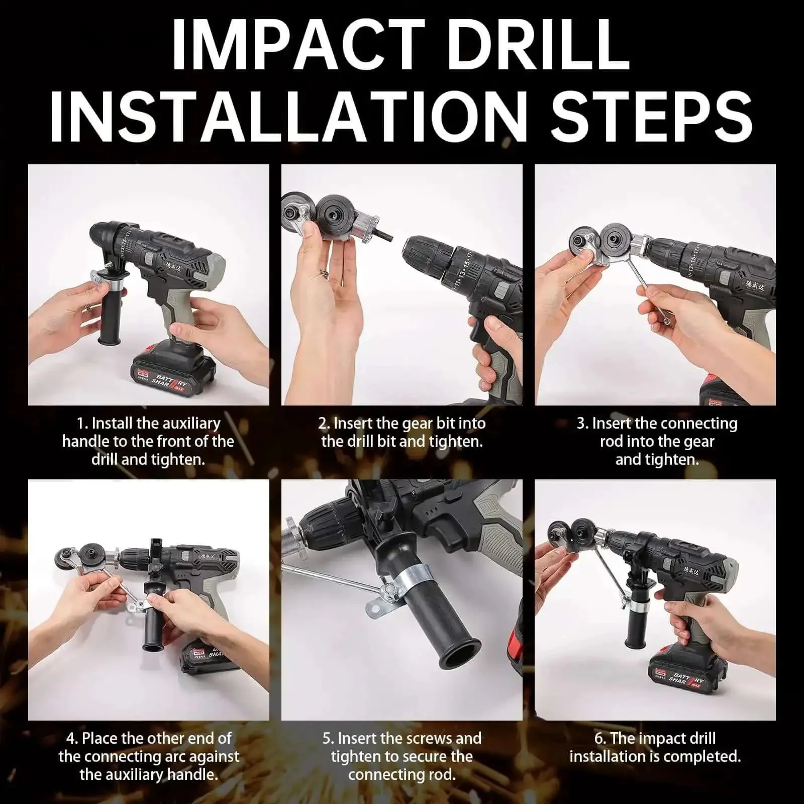Powerful And Effortless Heavy Duty Drill Metal Cutter Attachment For Sheet Metal Cutting Nibbler Style Plate Cutter That Easily Slices Iron Steel Copper Aluminum Tin And More For DIY Projects And Roofing - Image 2
