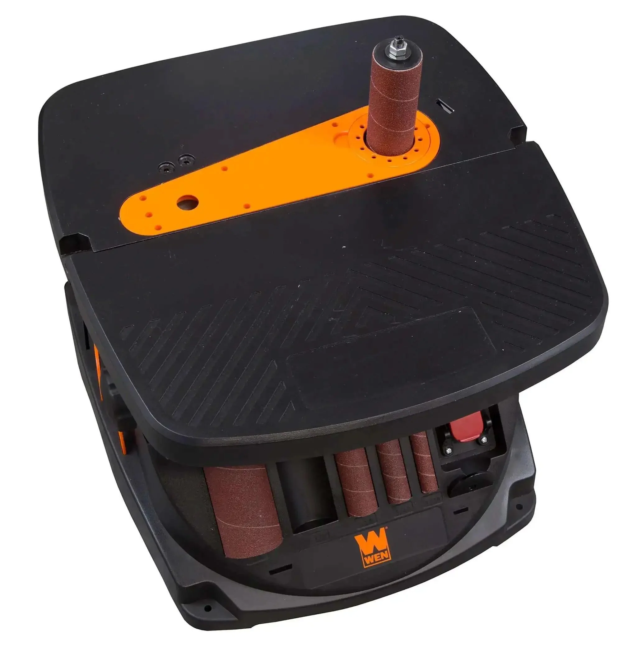 Powerful Heavy Duty Oscillating Belt And Spindle Sander With Four By Twenty Four Inch Belt And Drums From One Half To Two Inches Three And A Half Amp Motor Belt Speed Up To Fifteen Hundred Seventy Five Feet Per Minute Spindle Up To Two Thousand RPM - Image 2