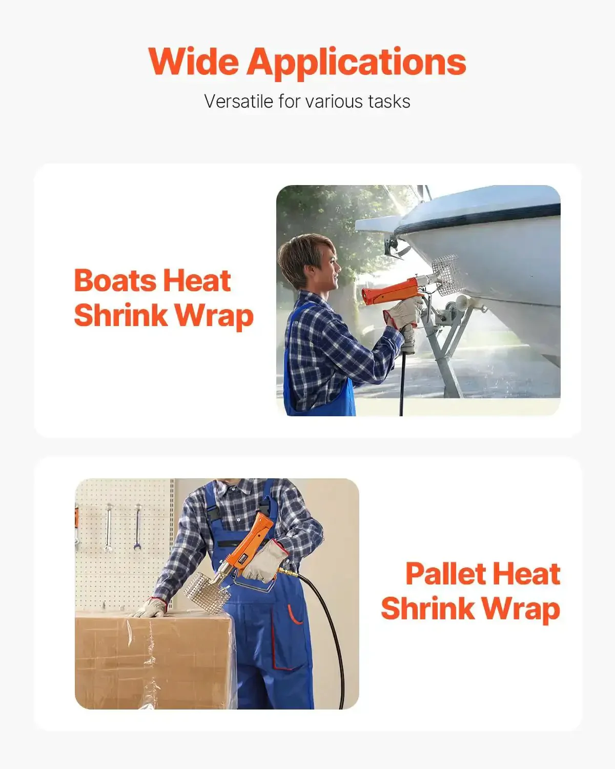 Powerful Propane Heat Gun With 187660 BTU Output Adjustable Regulator 26 Ft Hose Hard Carrying Case Fast Shrink Wrapping For Pallets Boats Plastic Film Crafting And Packaging Projects - Image 5