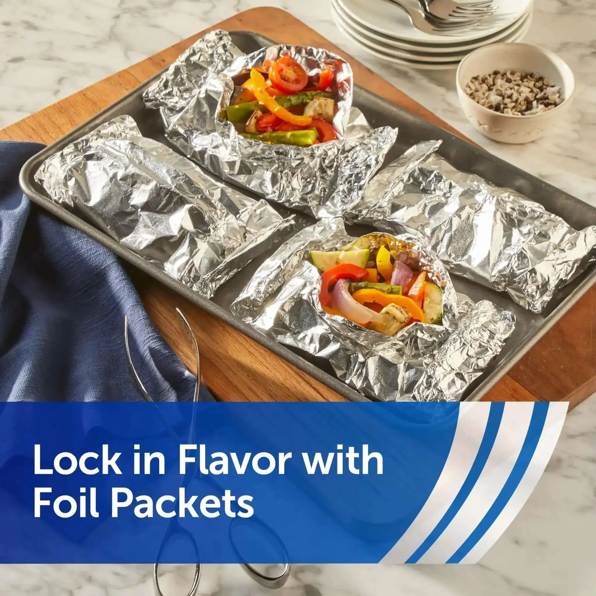 Pre Cut Pop Up Heavy Duty Aluminum Foil Sheets 14 X 10.25 Inches 150 Sheets Total Pack Of Five Boxes Ideal For Grilling Roasting Meal Prep And Quick Cleanup - Image 4