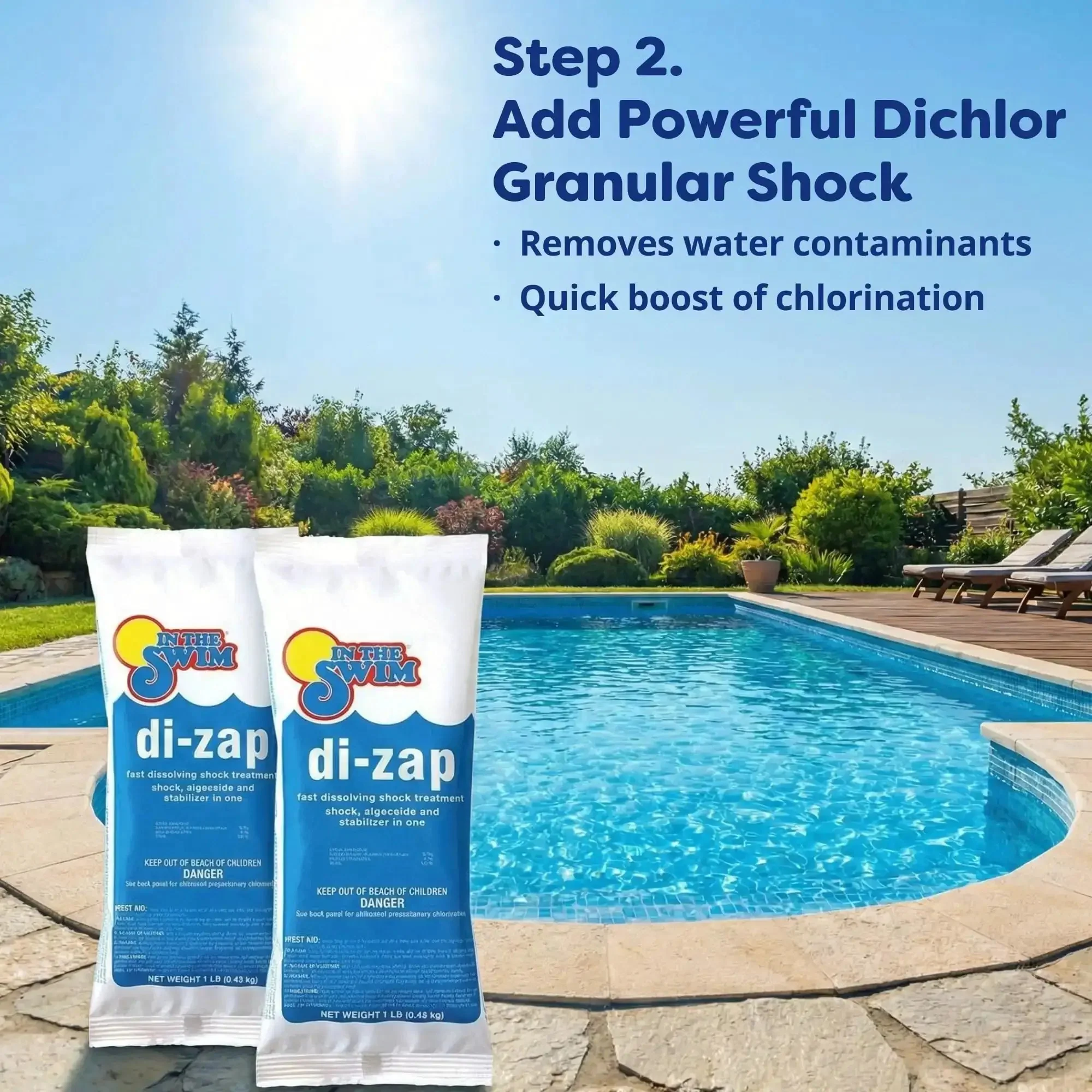 Pre Measured Pool Opening Kit For Up To 35,000 Gallons With Sodium Dichlor Clarifier And Algaecide For Above Ground And In Ground Pools No Guesswork For Crystal Clear Water - Image 9