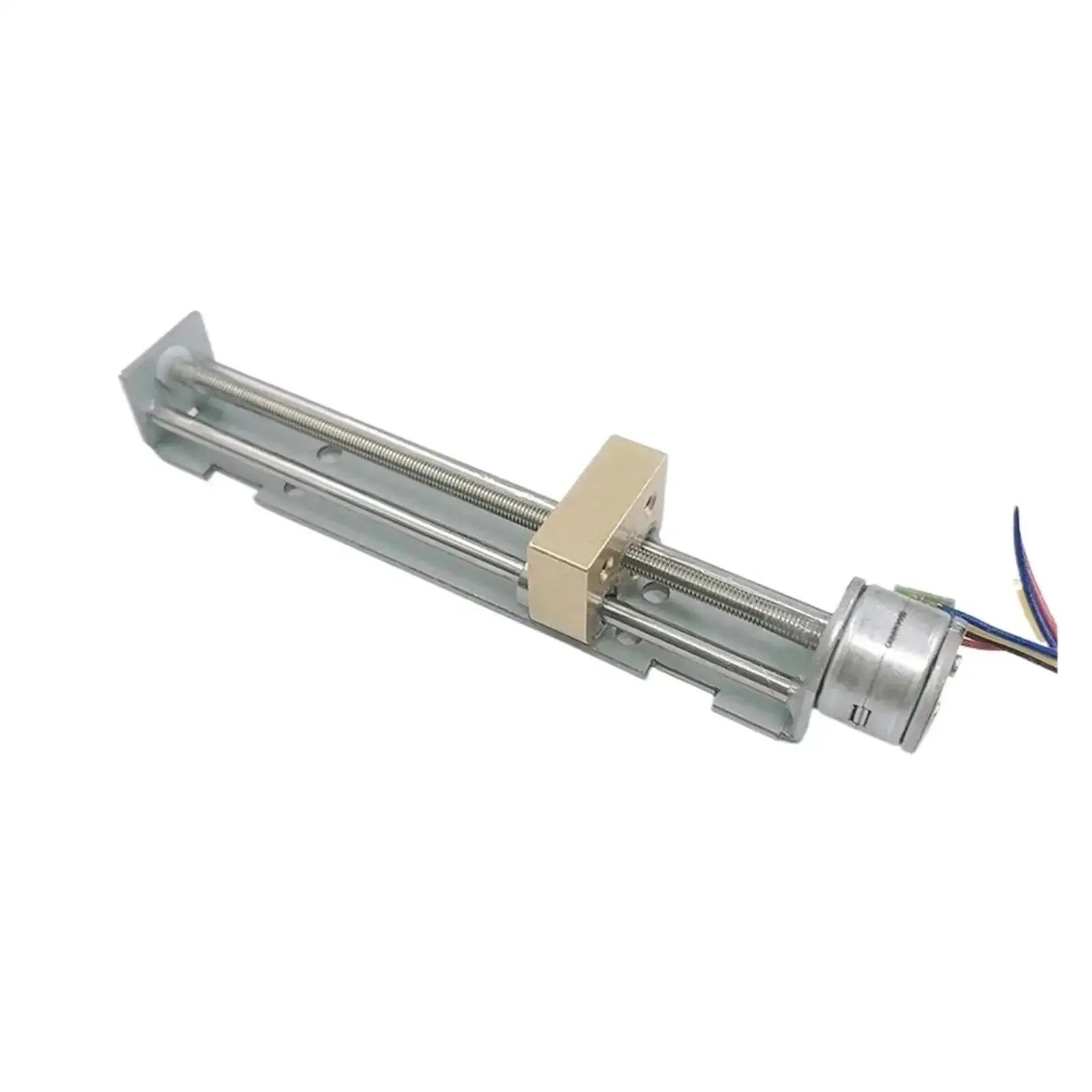 Precision 15mm DC Linear Actuator Stepper Motor Kit Two Phase Four Wire Design 5V Or 6V DC 90mm Long Stroke Electronic Starter Screw Nut For DIY 3D Printer Nerds And Hobbyists