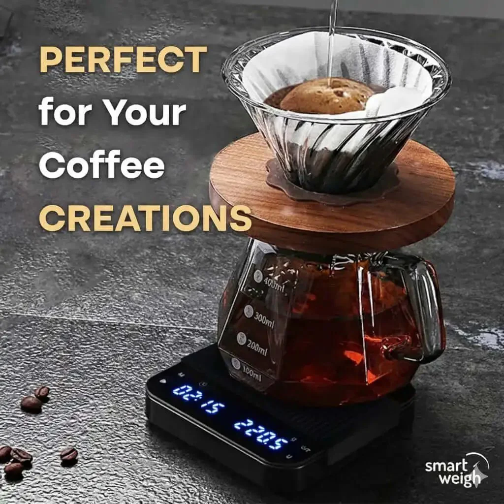 Precision Coffee Scale With Timer For Espresso And Pour Over, Digital Kitchen Scale With LED Display, Rechargeable USB C, 3kg Capacity, 0.1g Graduation, Travel Friendly For Tea And Coffee Brew Mastery - Image 8