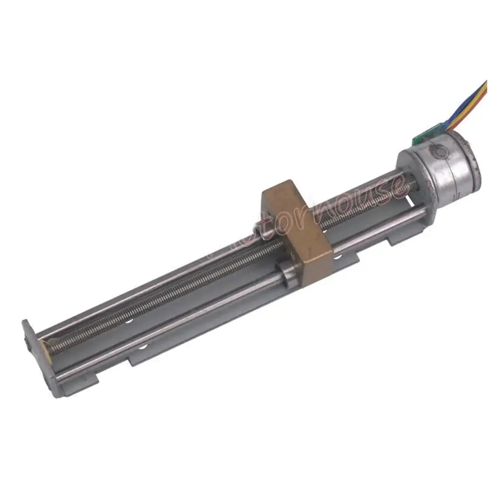 Precision Linear Actuator With 15mm Travel, Two Phase Four Wire Stepper Motor, Five Volt And Six Volt Compatible, Electronic Starter, Screw Nut Drive, 90mm Long Stroke For DIY 3D Printers And CNC Machines Great For Prototyping And Automated Builds