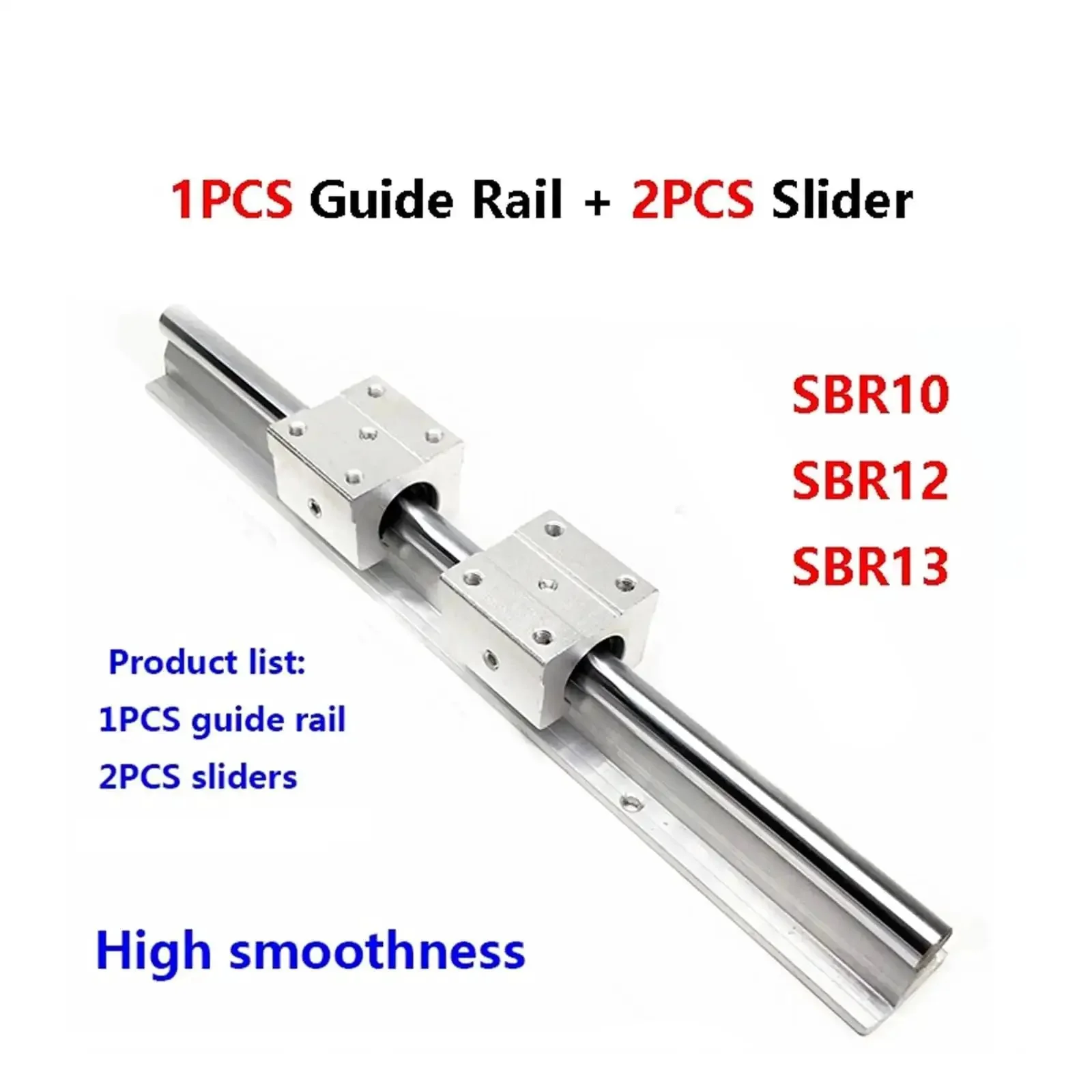Precision Linear Rail Kit With 200 to 1000mm Guide Rail Includes Two SBR10UU or SBR12UU Blocks And 1 Rail Carriage Choose SBR10 Or SBR12 Slick Glide Built Tough Linear Motion For CNC 3D Printer Or DIY Projects - Image 6